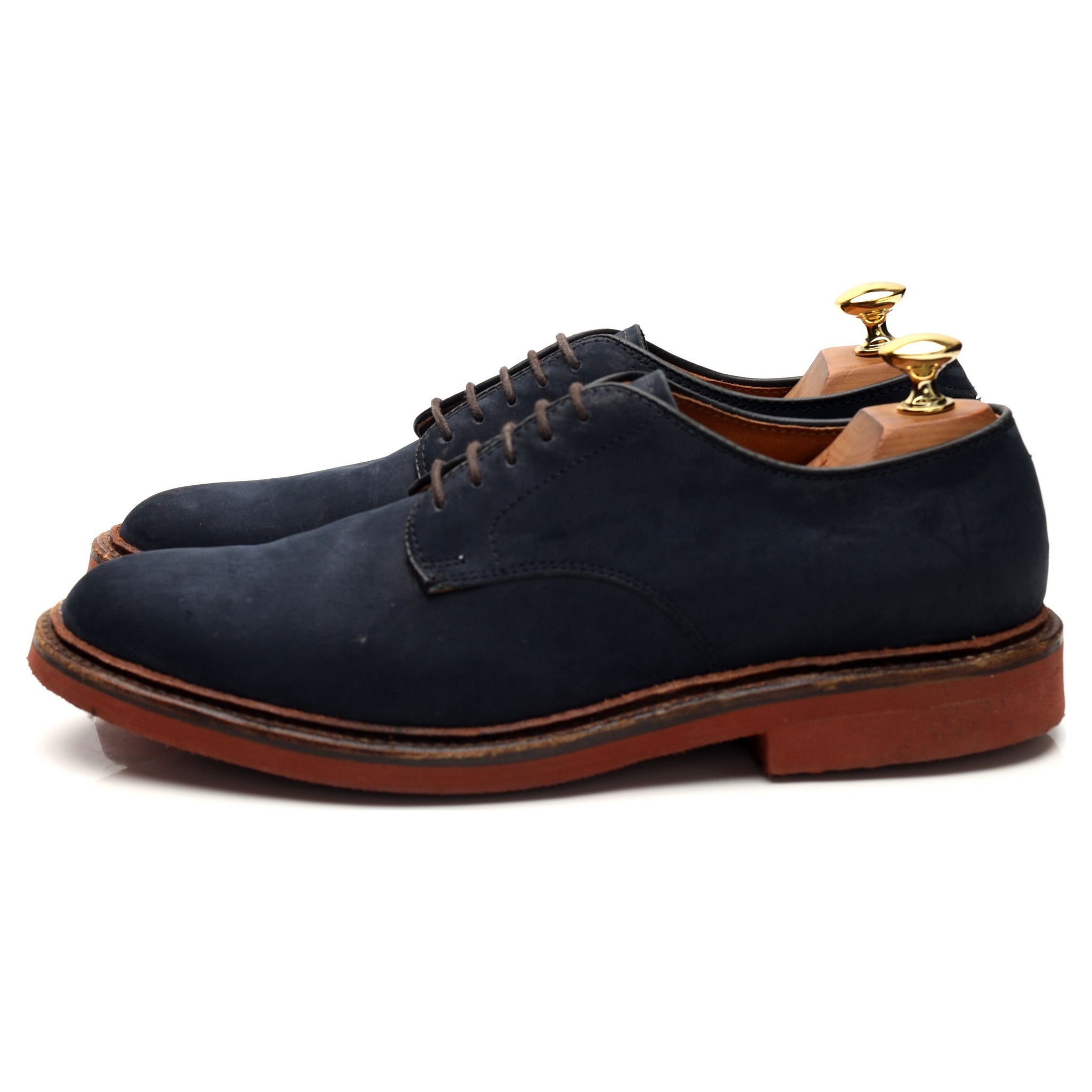Alden D1413 derby nubuck bleu UK 6.5