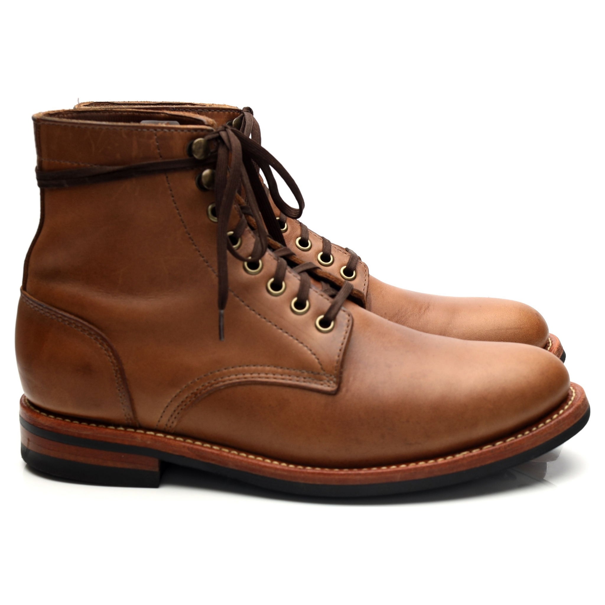 Oak Street Bootmakers Trench boots cuir marron UK 7,5