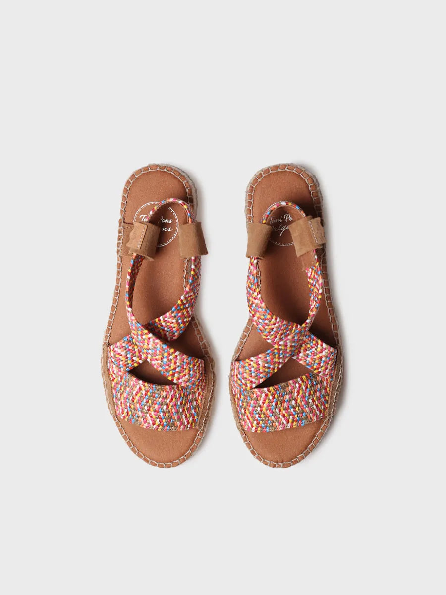 Toni Pons Eliana espadrille ouverte multicolore confort
