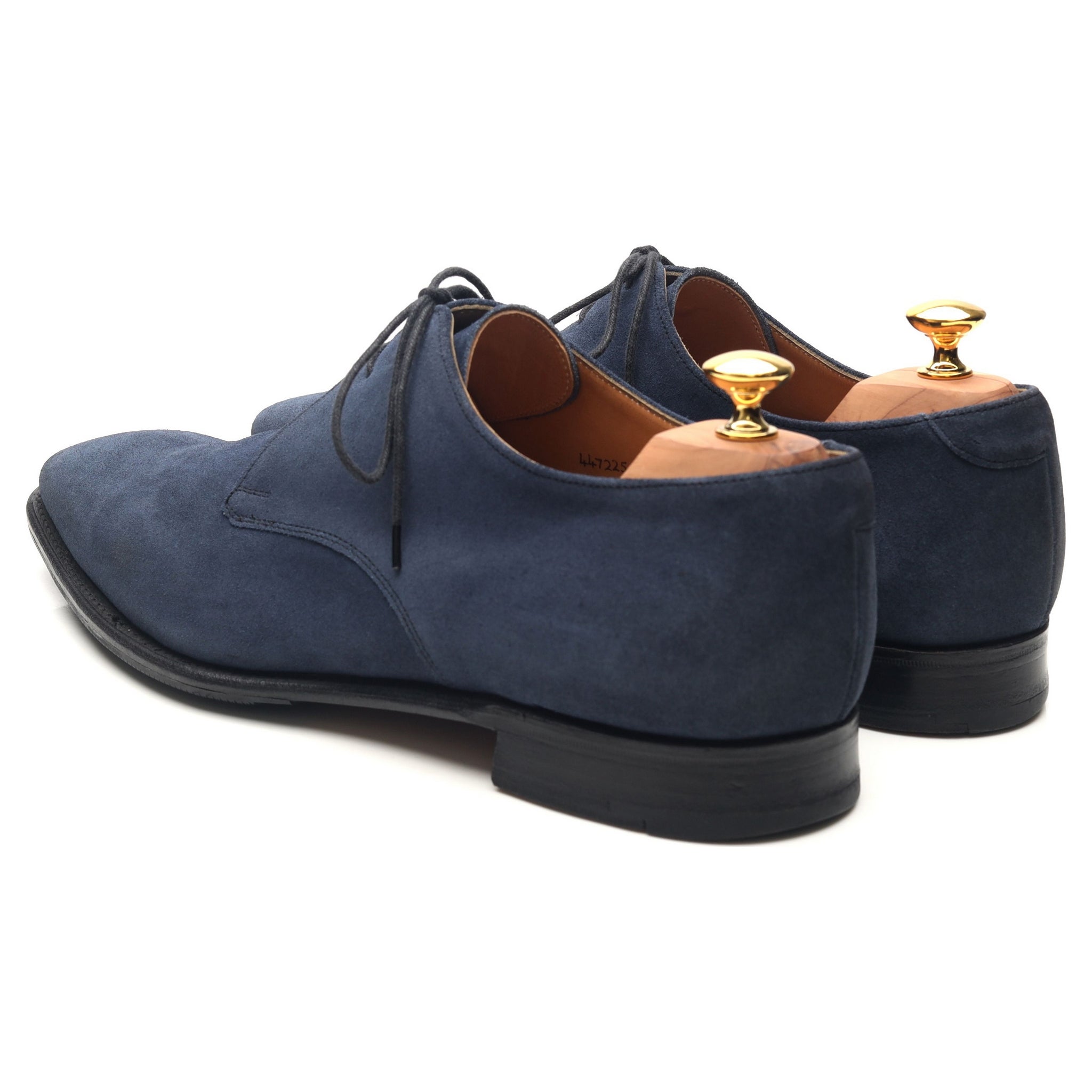 Cheaney Matt derby daim bleu marine UK 12
