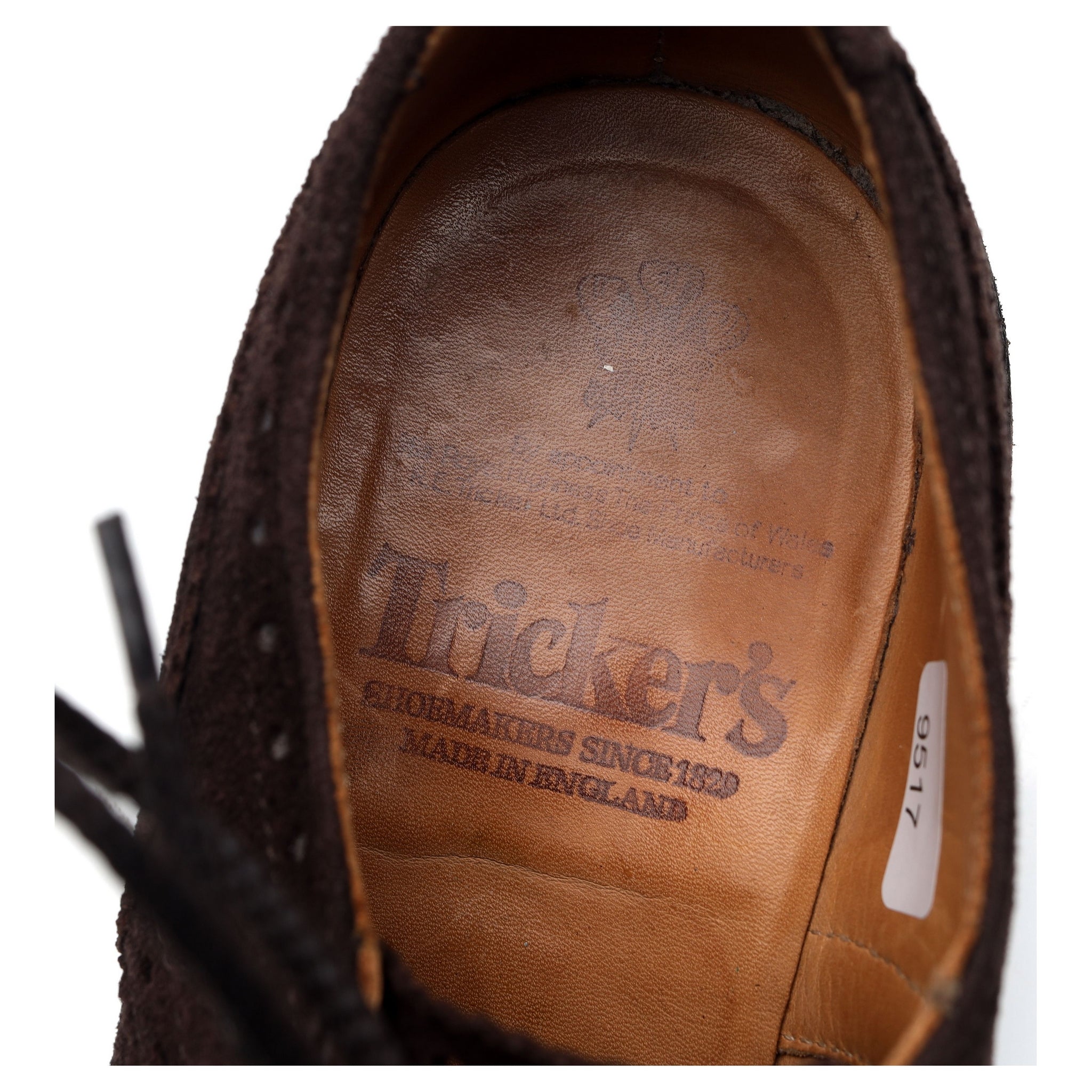 Tricker's Bourton derbies brogues daim marron 7 UK