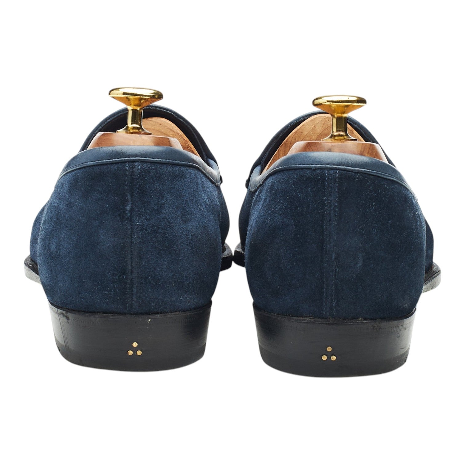 Baudoin & Lange Sagan Classic mocassins daim bleu marine UK 8.5