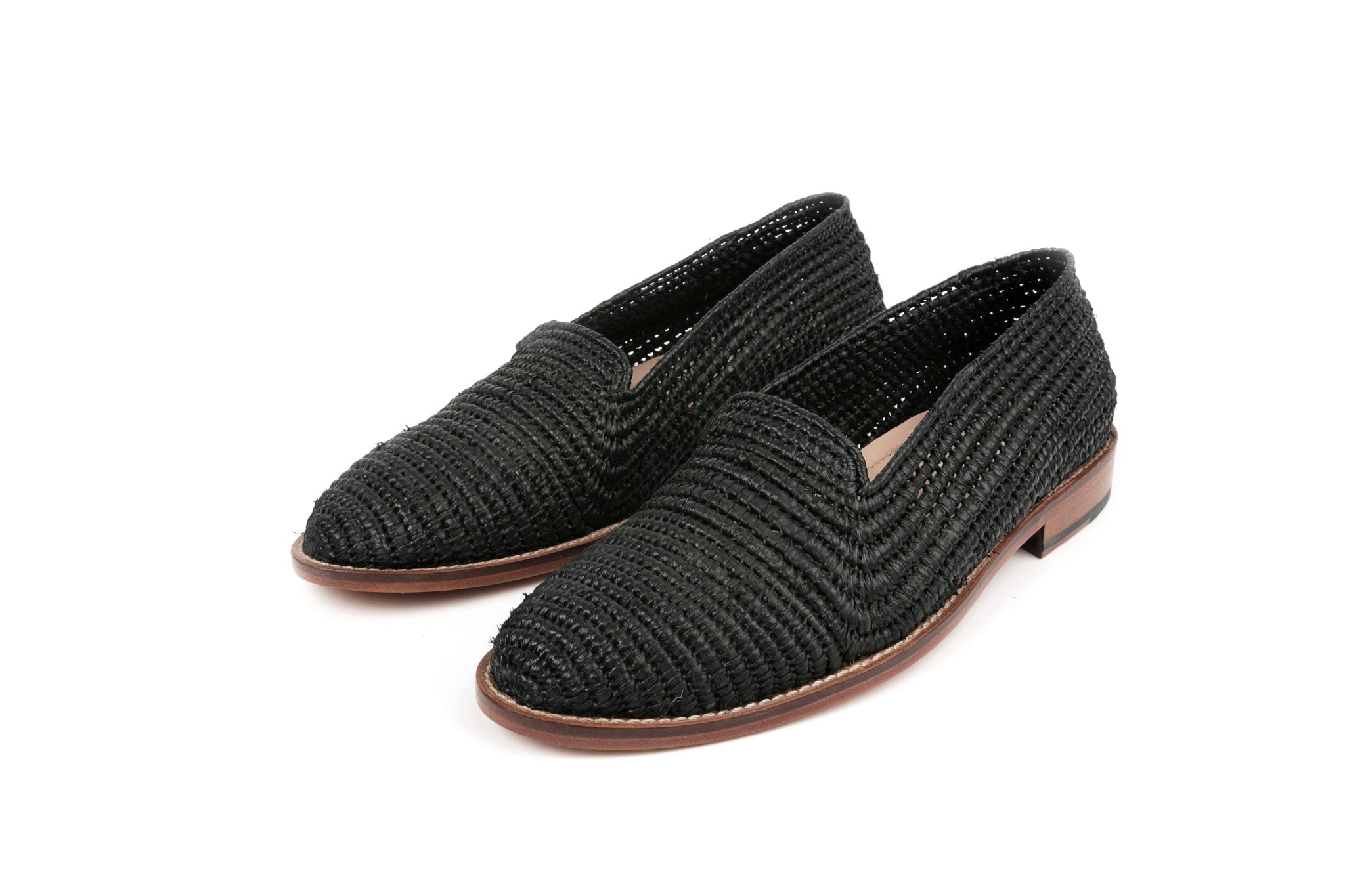 Contre-Allée Binlemdoun mocassin raphia naturel