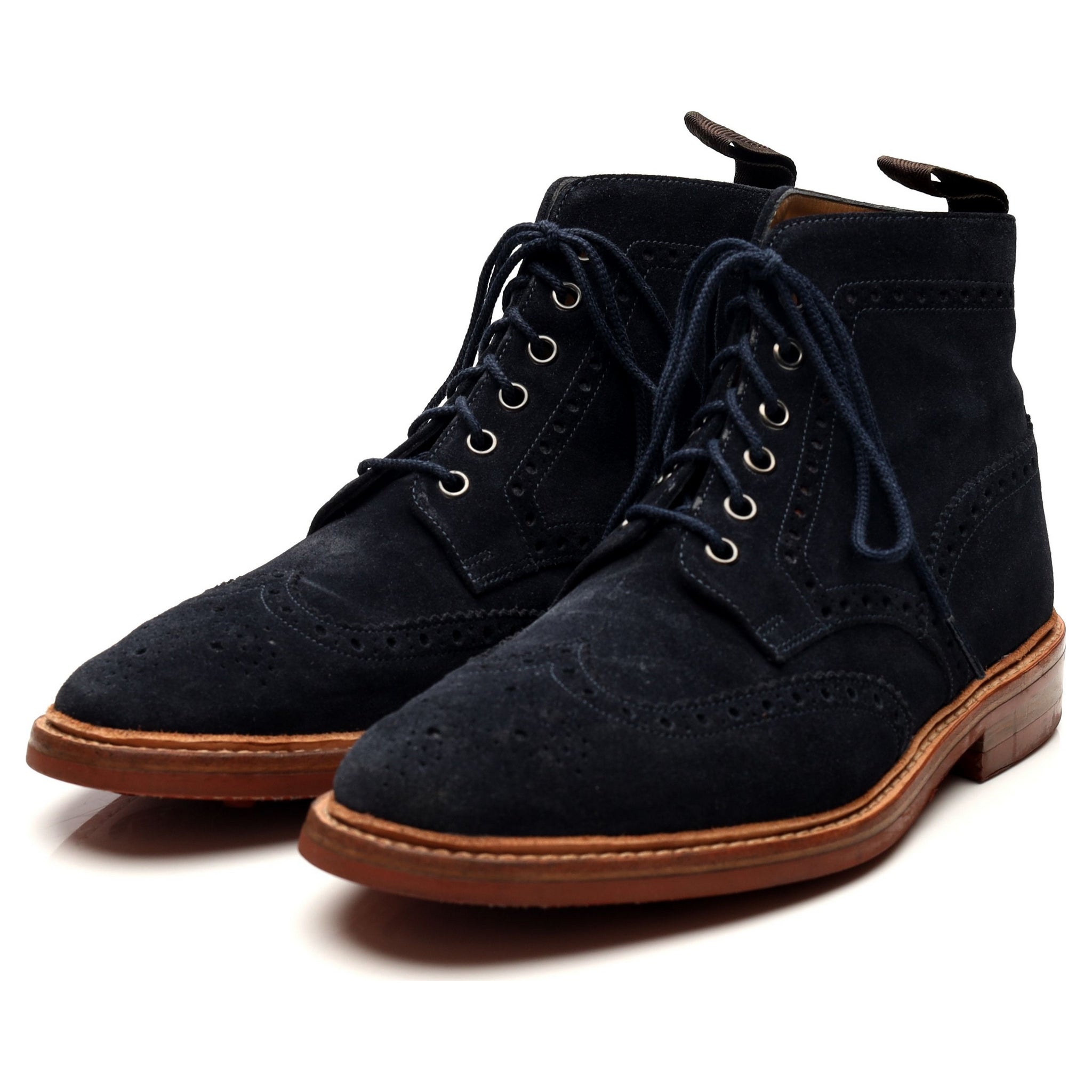 Loake 1880 Winchester boots suède bleu marine UK 7