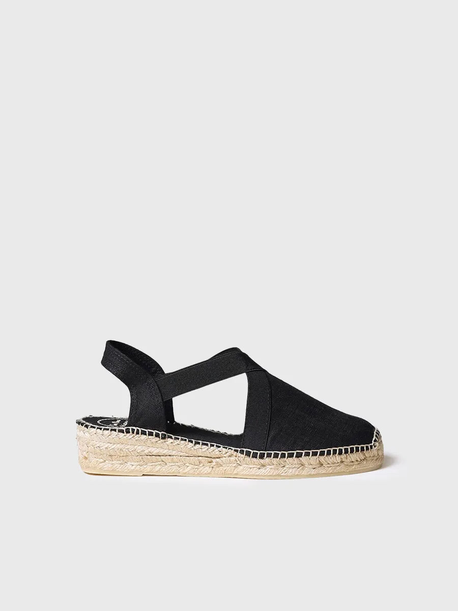 Toni Pons Verona espadrilles coton vegan noir