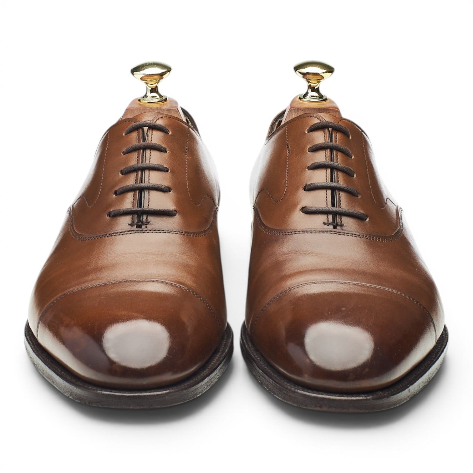 Edward Green Chelsea oxford cuir marron 7.5