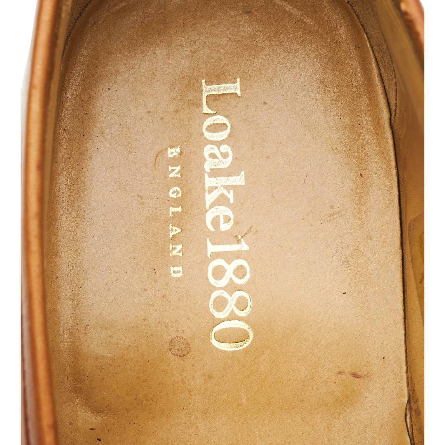 Loake 1880 Ely mocassin cuir tan 10,5 semelle cuir