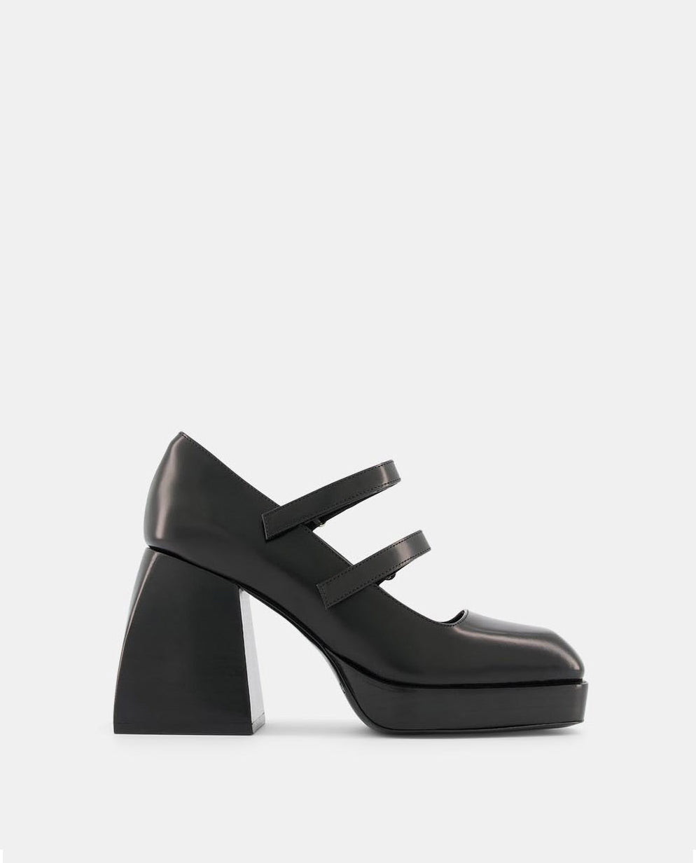 Nodaleto Bulla Babies 90 babies noir verni talon 9 cm