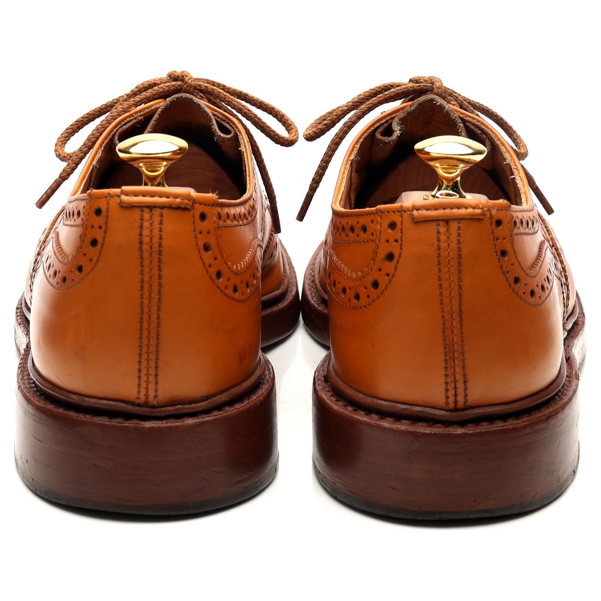 Tricker's Bourton derby brogue cuir camel UK 9.5