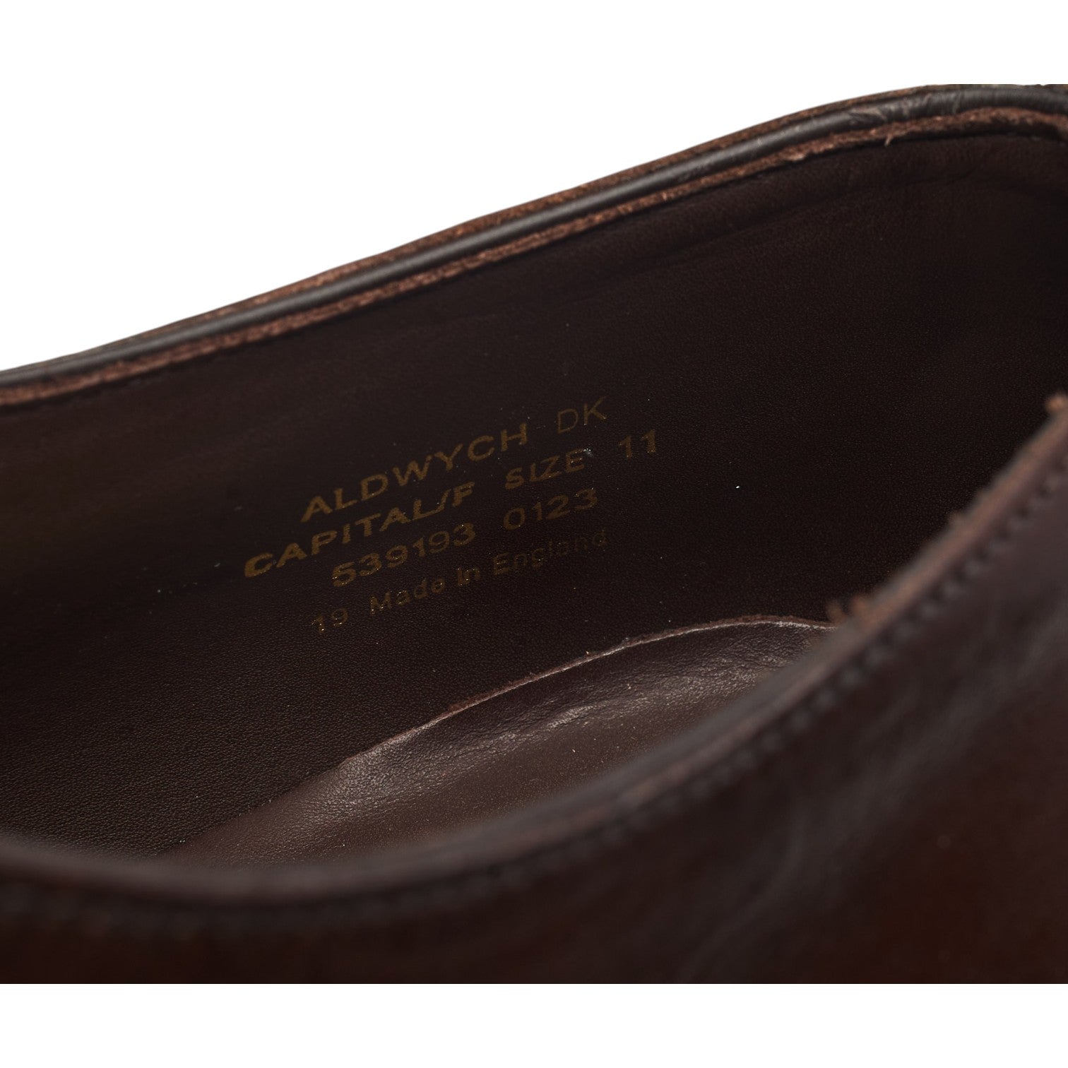 Loake 1880 Aldwych oxford cuir marron 11 bout droit