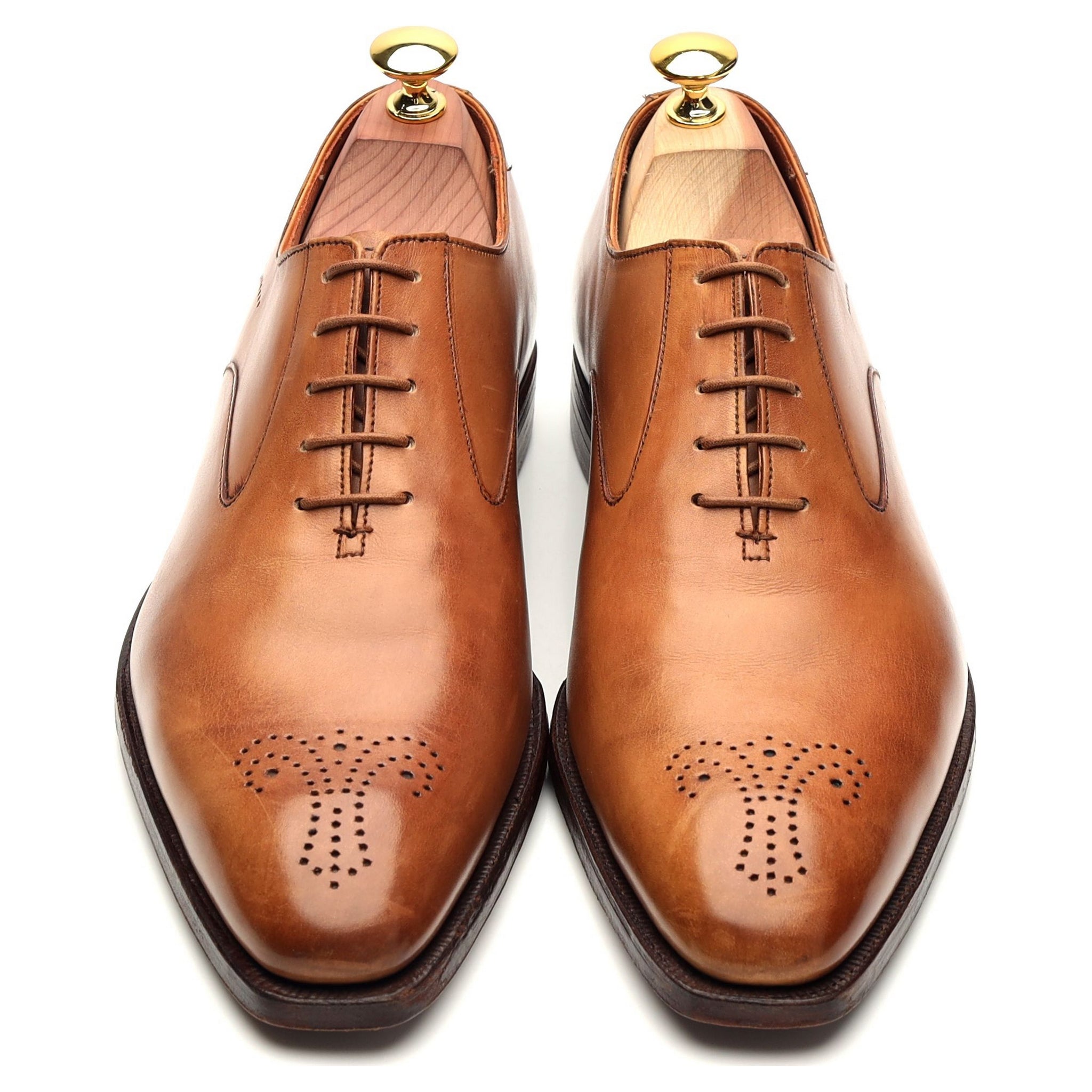 Crockett & Jones Rosemoor richelieu cuir tabac UK 7.5 cuir