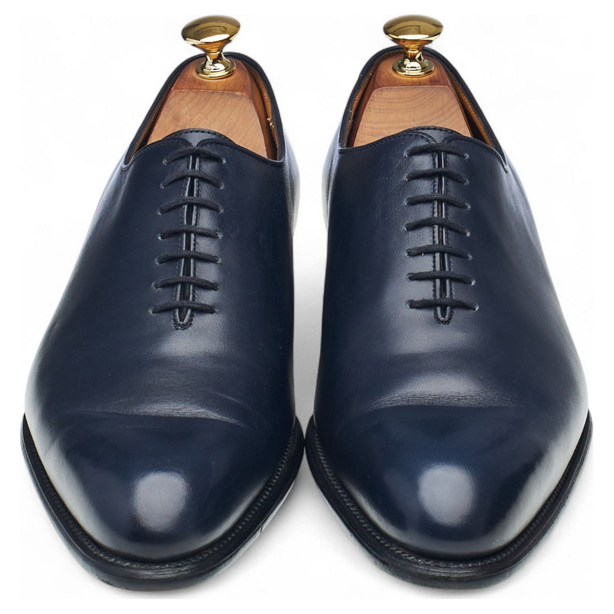 J.M. Weston 402 Flore oxford cuir bleu marine UK 7
