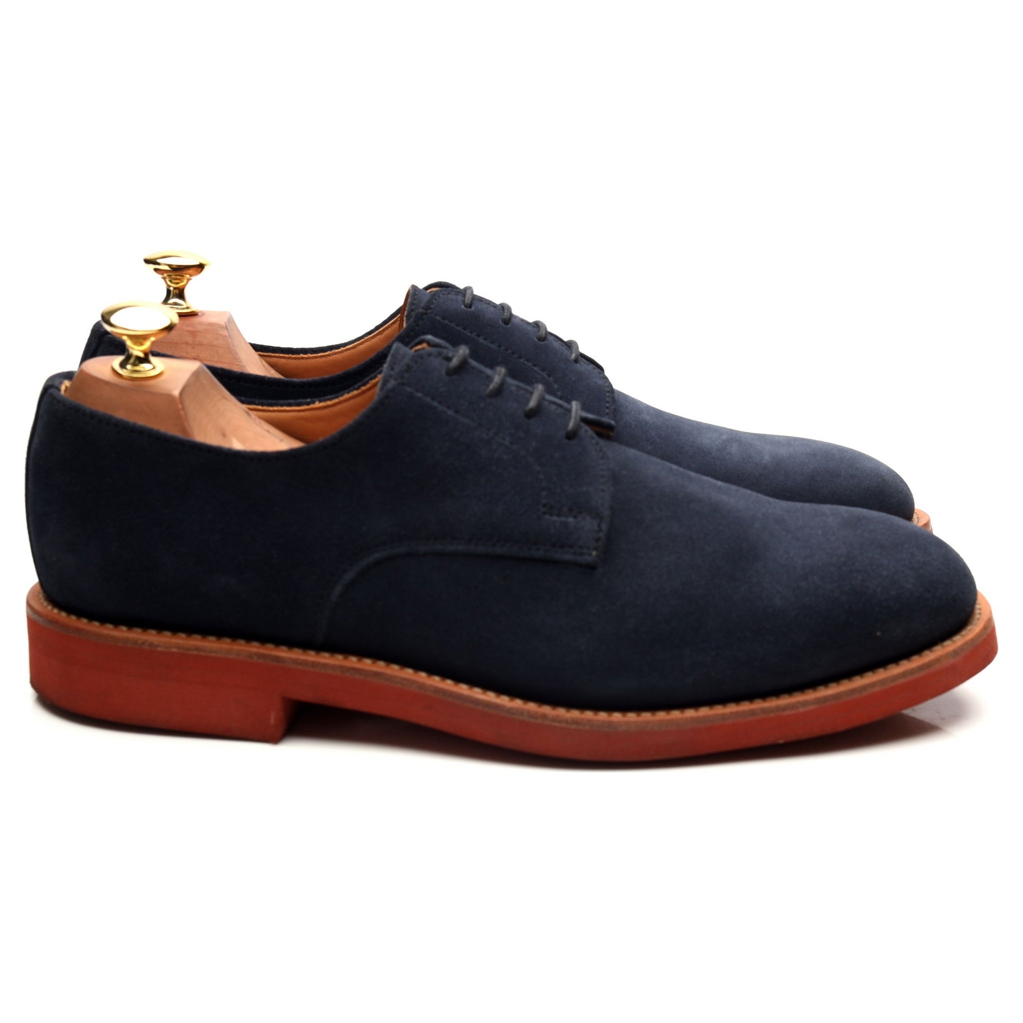 Sanders Jack derbies daim bleu marine pointure UK 9