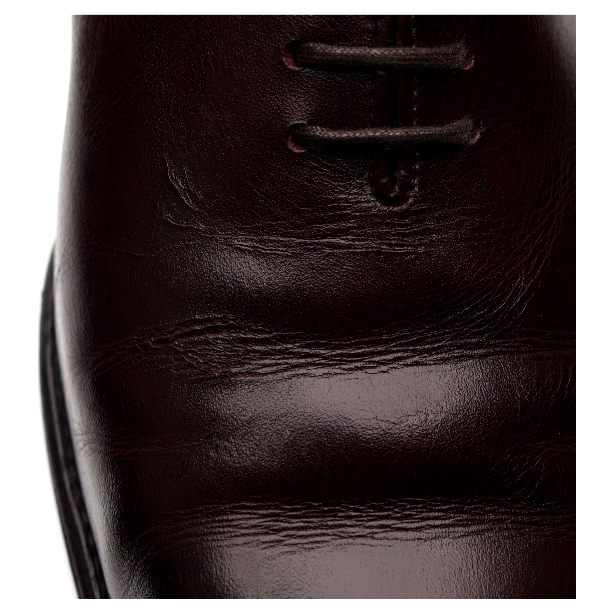 J.M. Weston wholecut oxford cuir bordeaux UK 10 semelle cuir