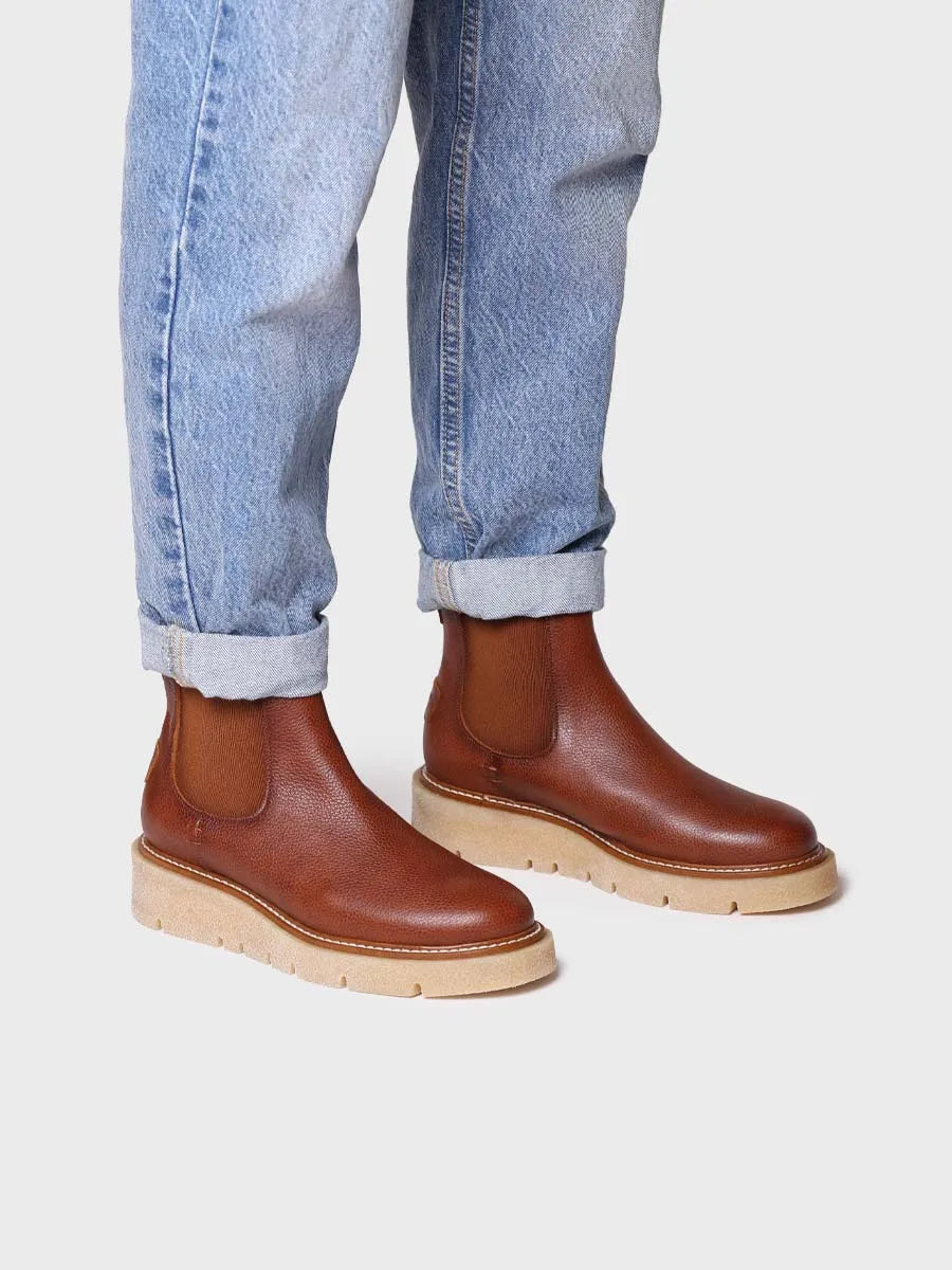Toni Pons Nevada-Po bottine cuir femme camel