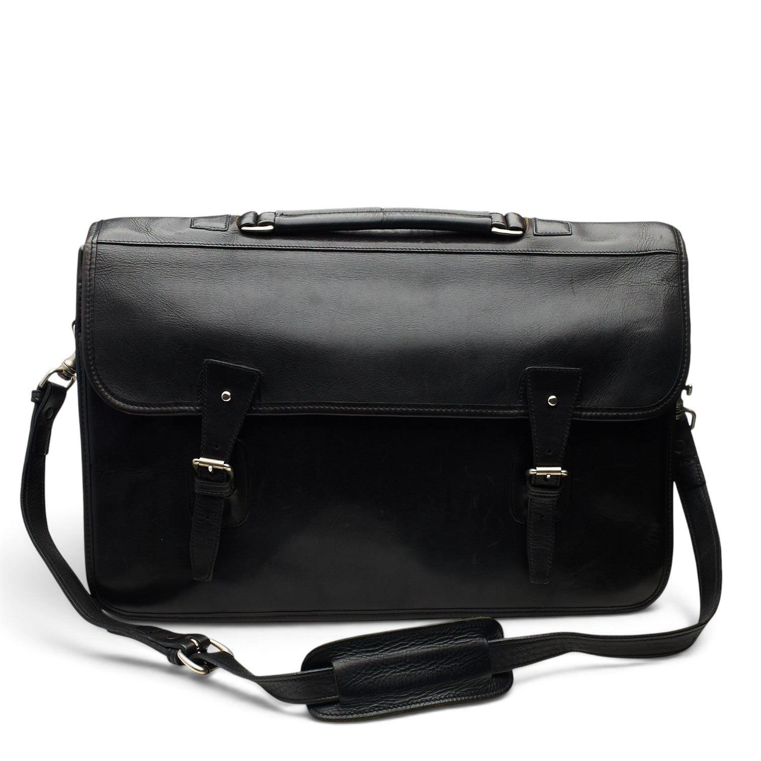 Pickett Clipper mallette cuir noir
