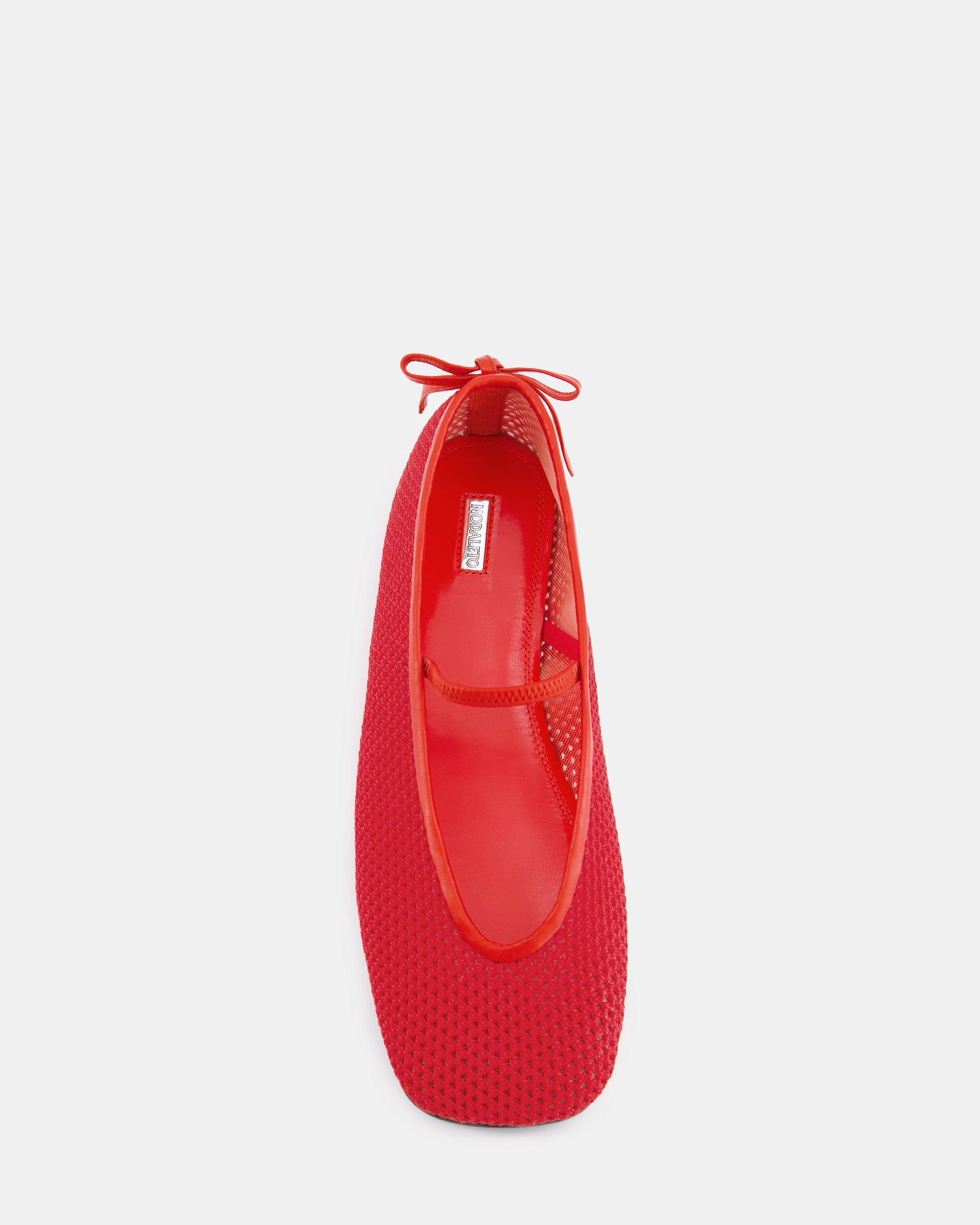 Nodaleto Bulla Node 5 ballerines rouge crochet