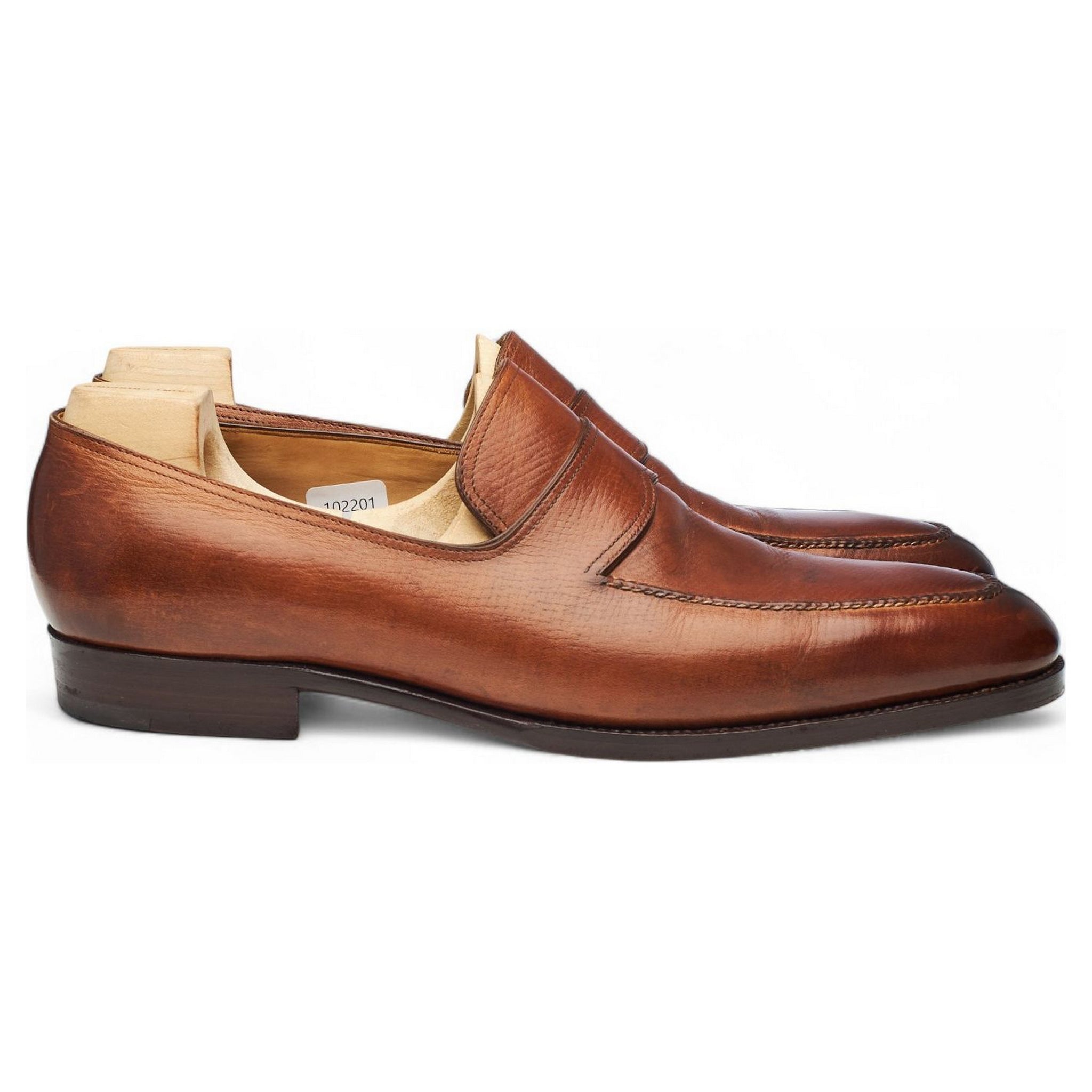 Saint Crispin's 111 mocassin cuir grain russe UK 9.5