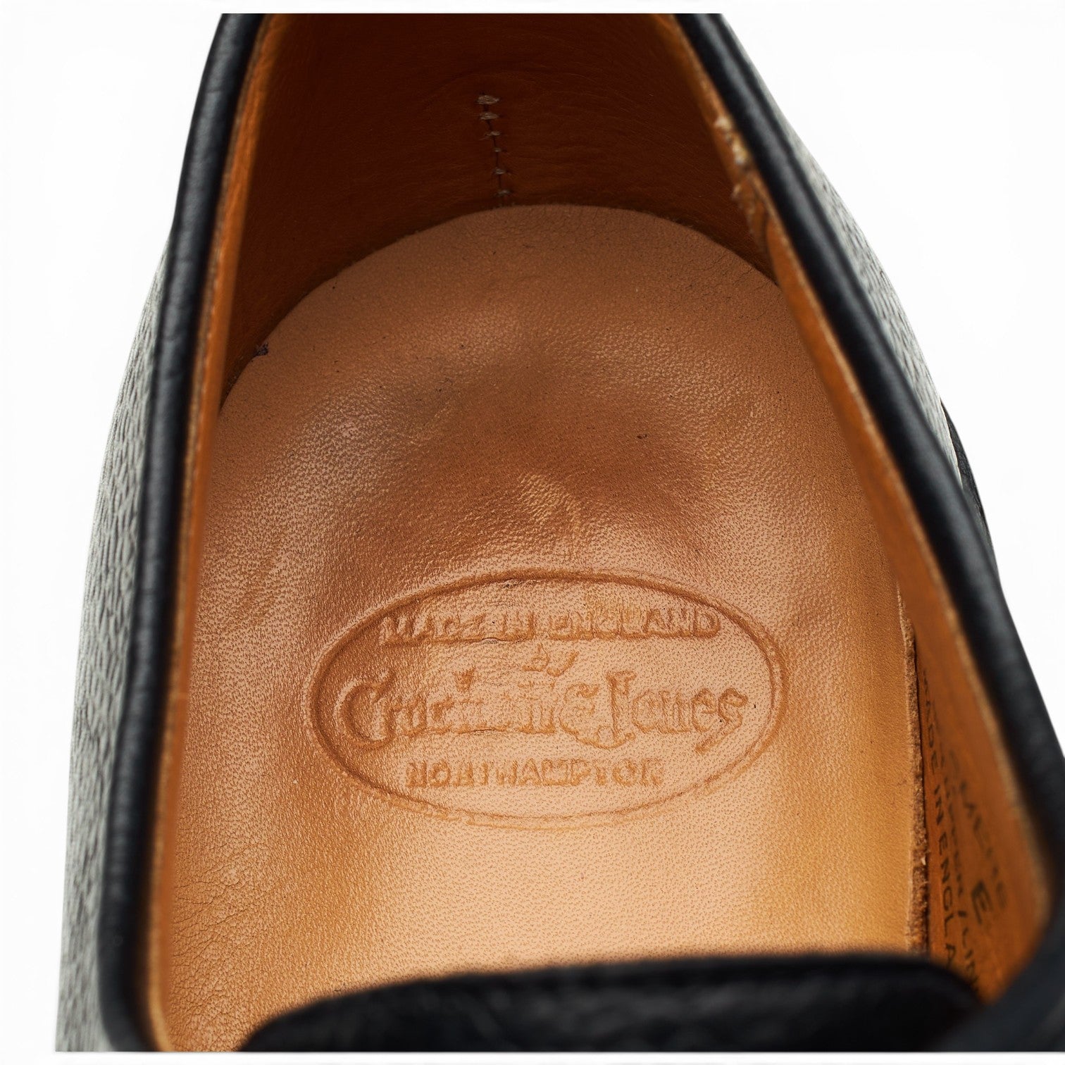 Crockett & Jones Grasmere derby cuir grainé noir UK 7
