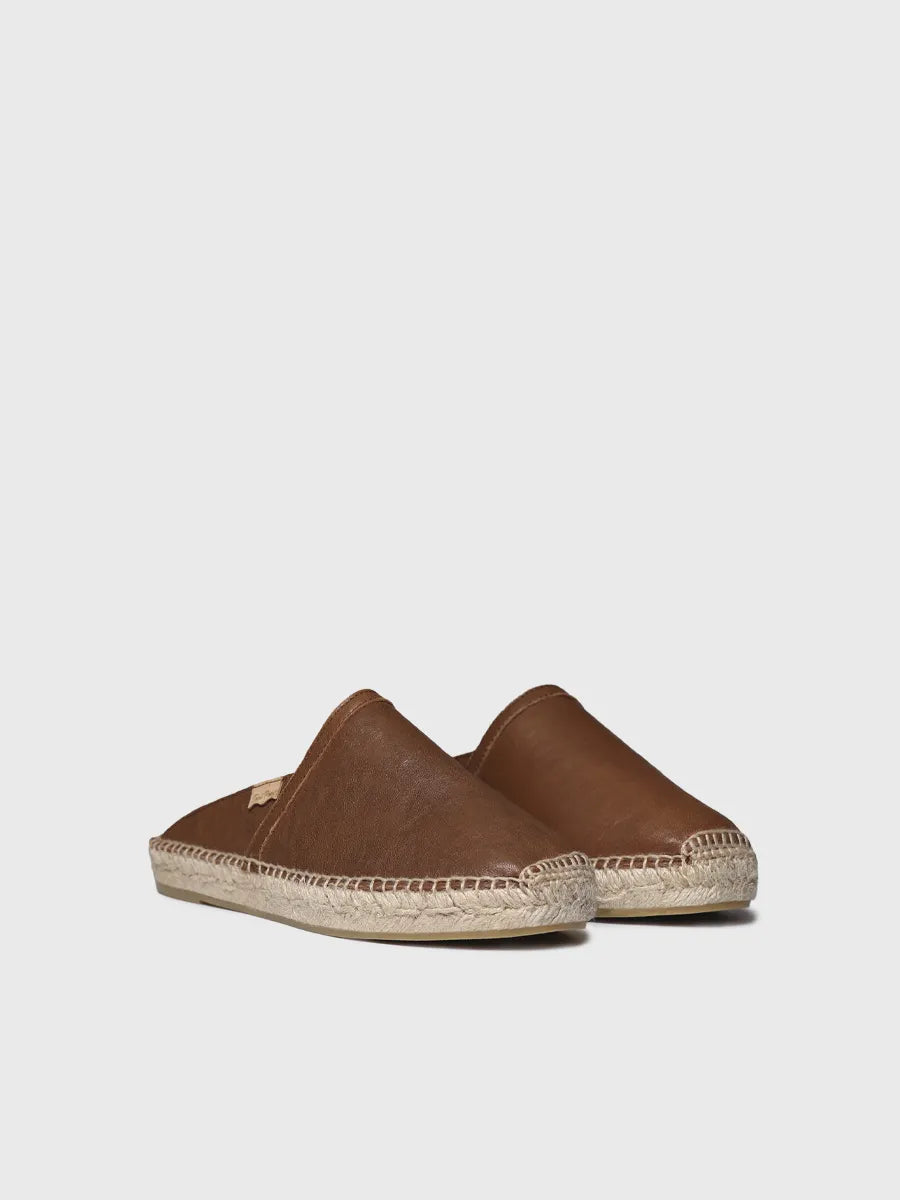 Toni Pons Denise-P mule espadrille cuir métallisé
