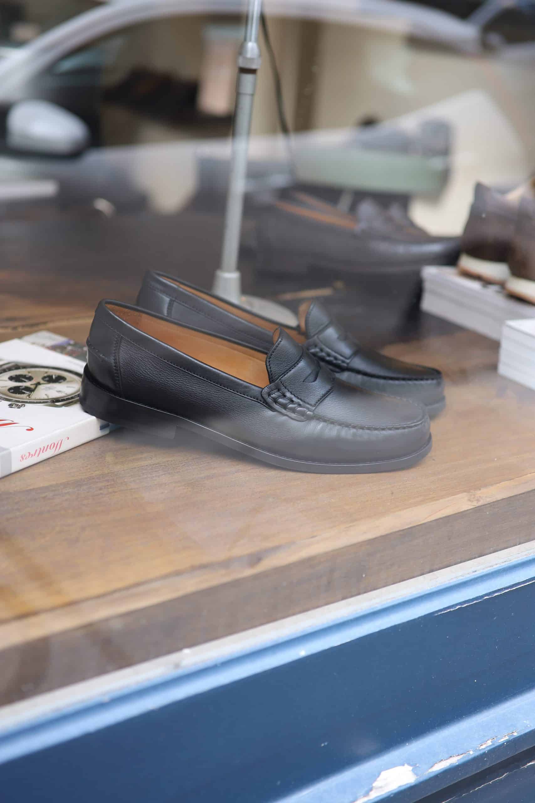 Malfroid Vauban mocassin cuir grainé noir