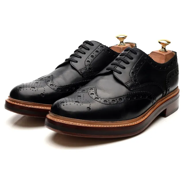 Grenson Archie derby cuir noir pointure UK 9 large