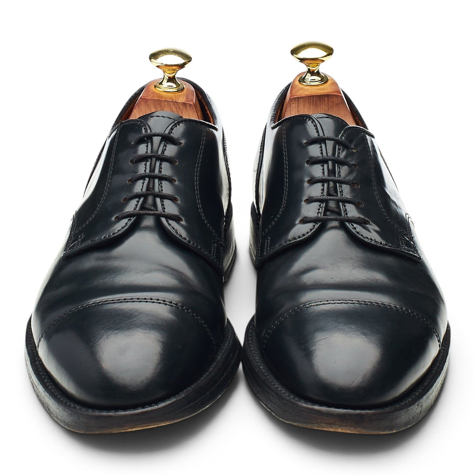 Alden 2161 derby cuir cordovan noir UK 6