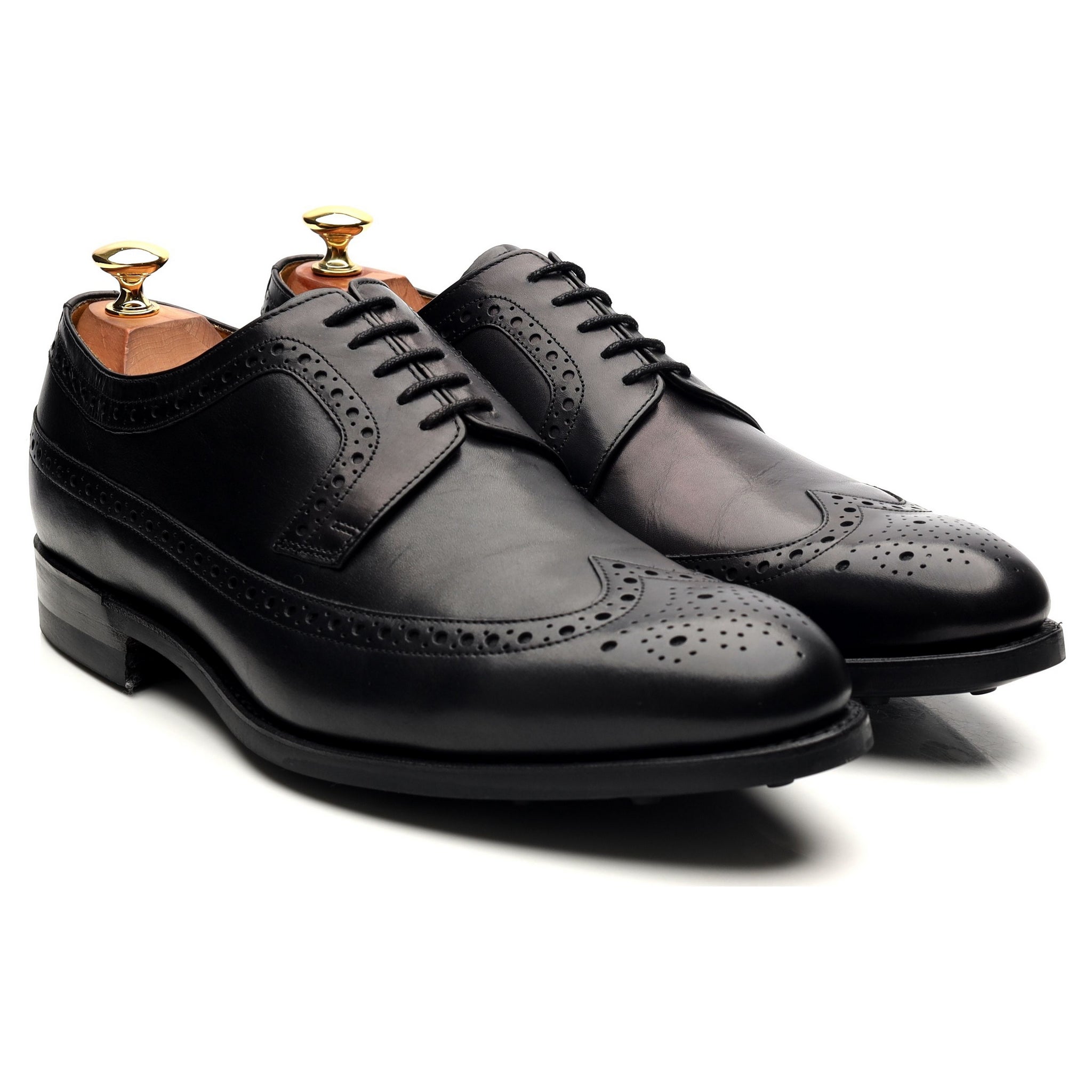 Barker Bath derby brogue cuir noir pointure UK 9