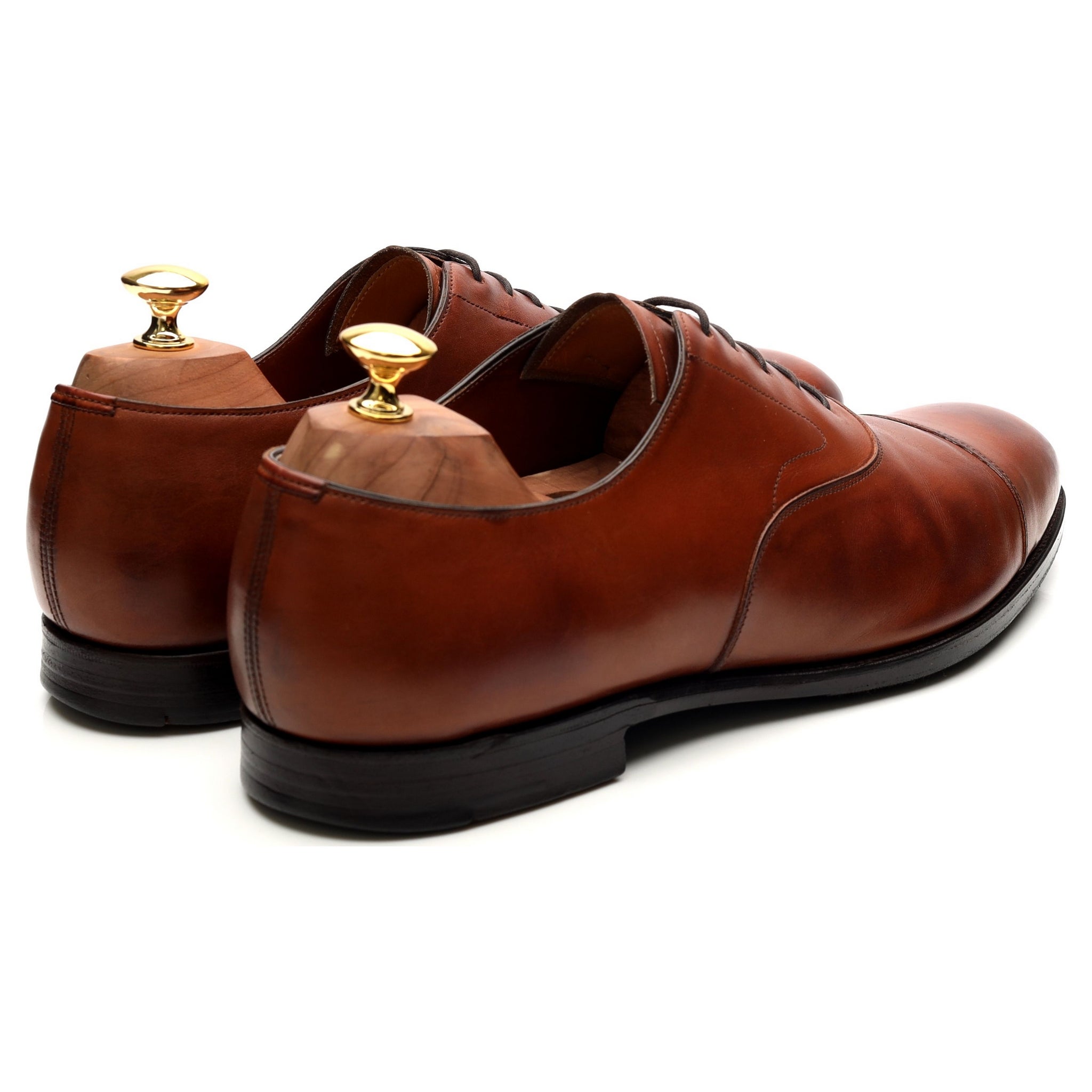 Edward Green Chelsea richelieu cuir tabac 10.5 cousu Goodyear