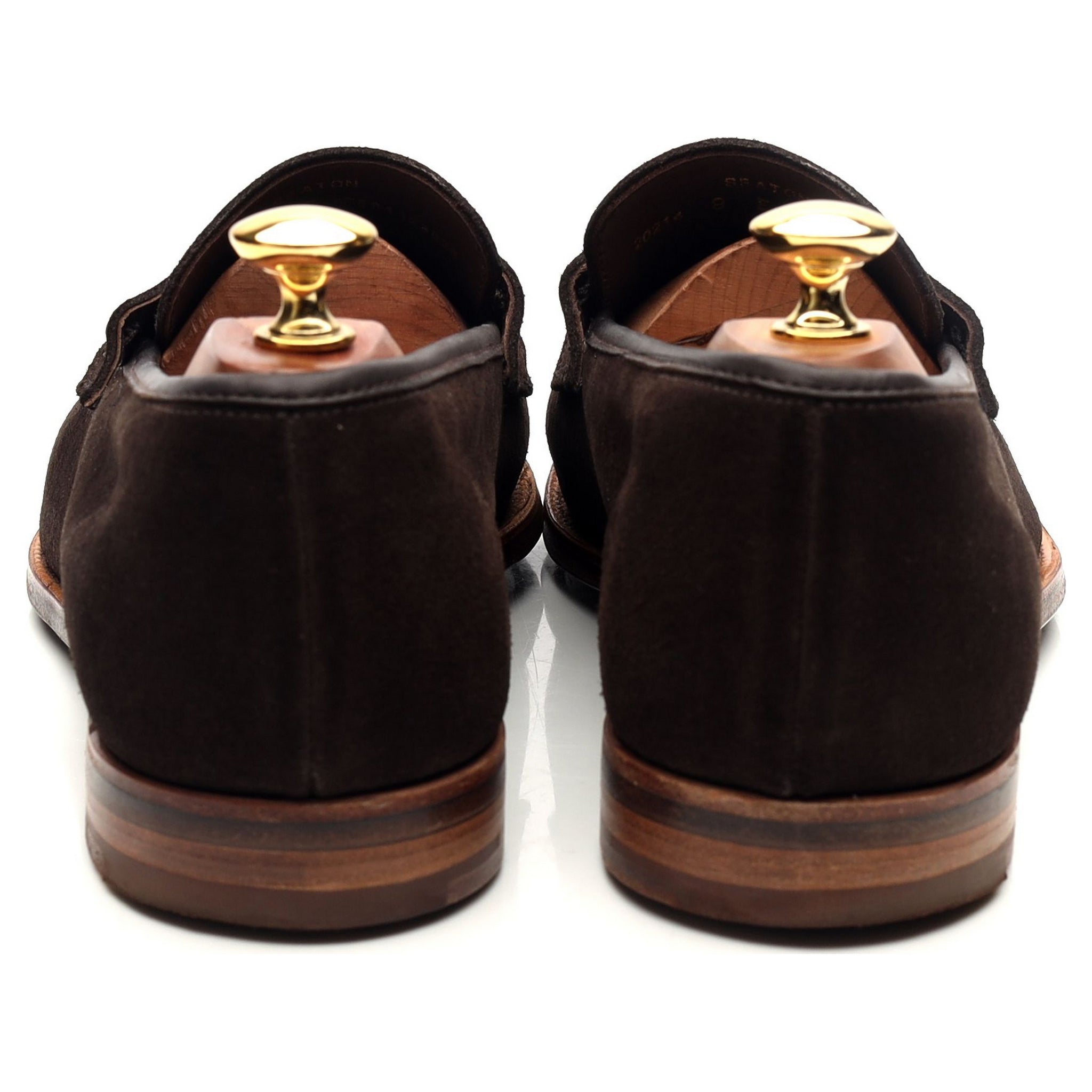 Crockett & Jones Seaton mocassin daim marron pointure 43