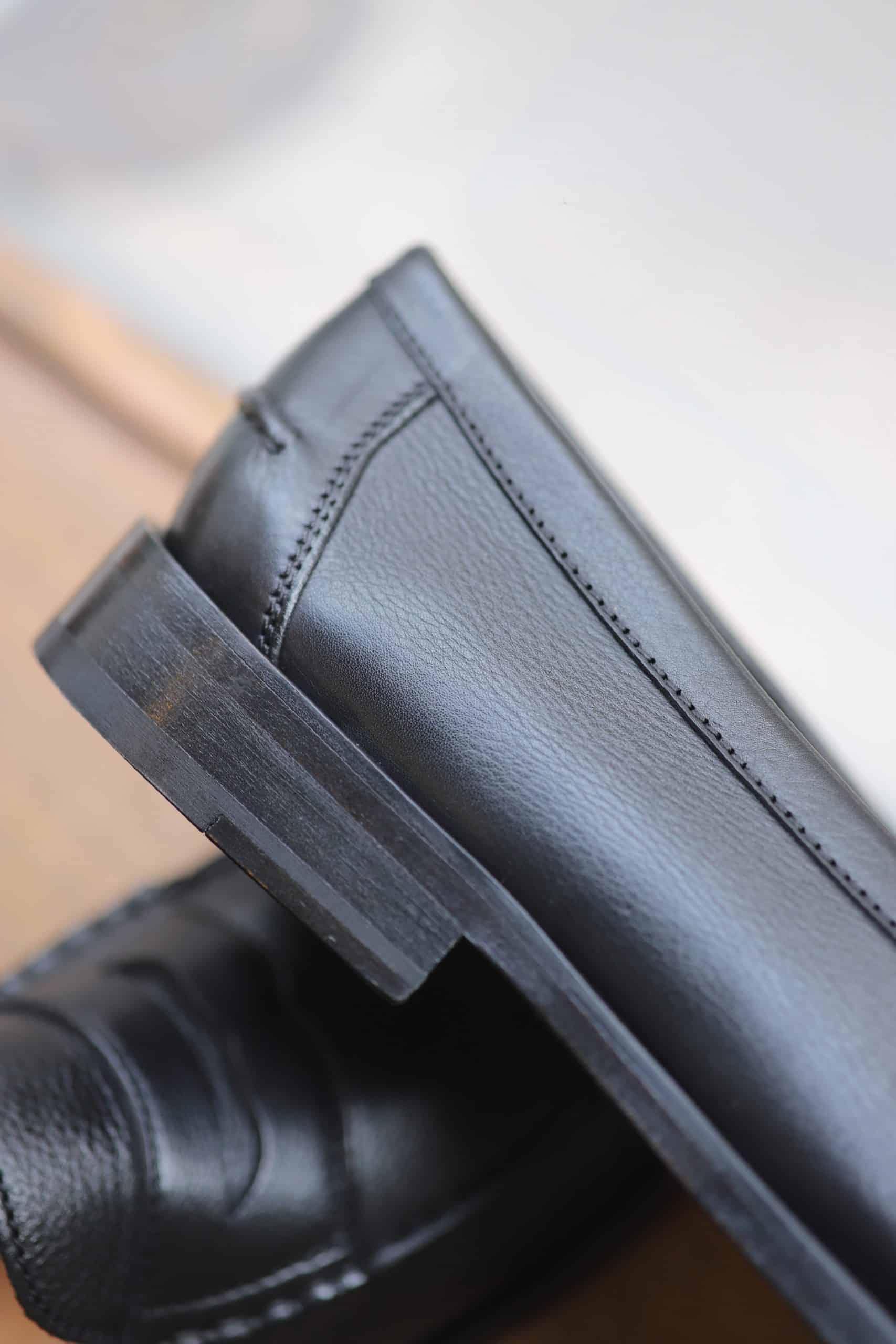 Malfroid Vauban mocassin cuir grainé noir
