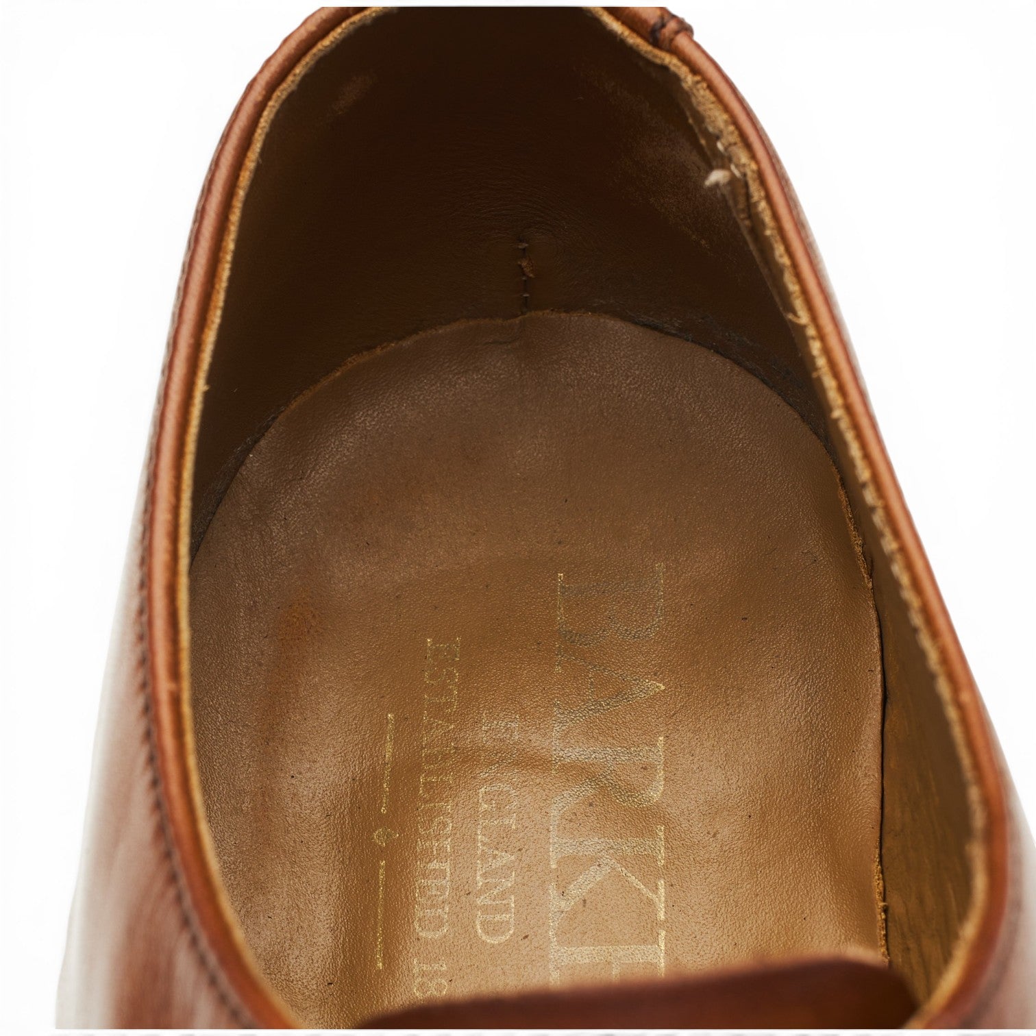 Barker Burton oxford cuir tan 9 UK semelle gomme