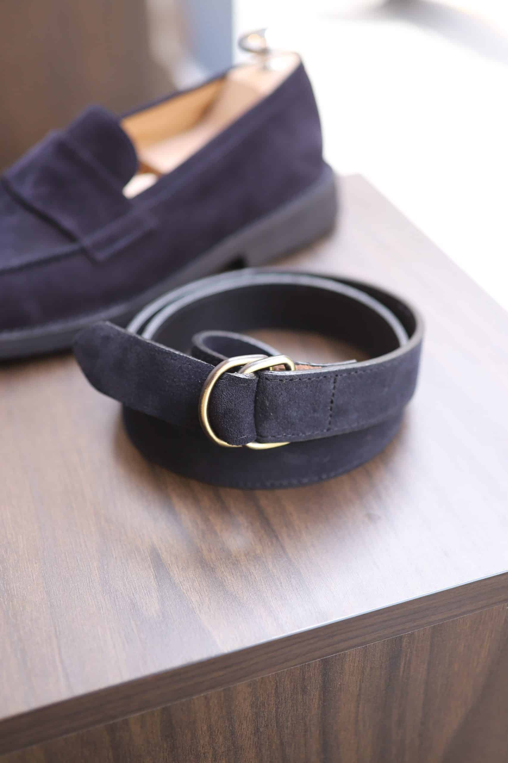 Malfroid ceinture double D cuir italien 27 mm
