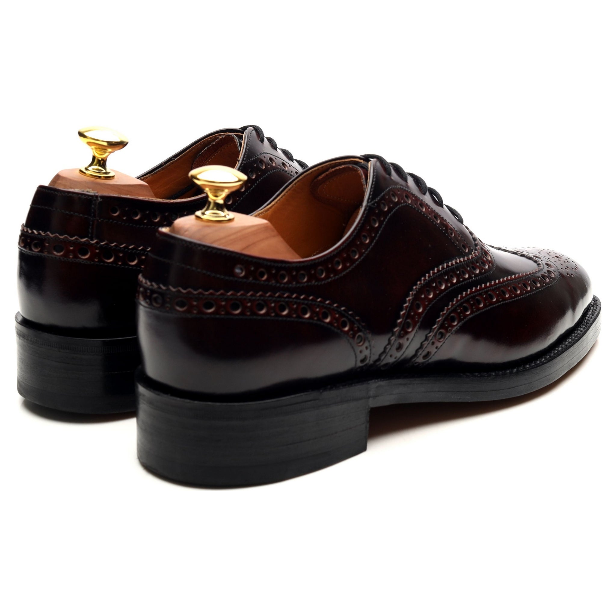 Barker Navarro derbies cuir bordeaux UK 8
