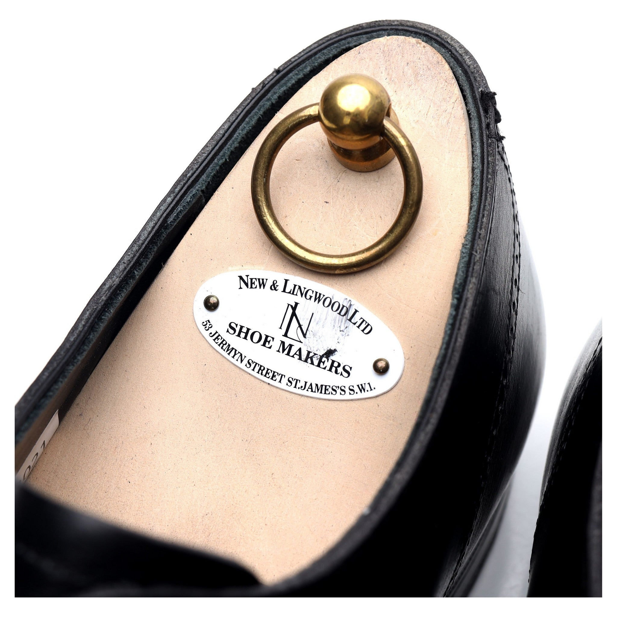 New & Lingwood oxford brogue cuir noir pointure UK 10