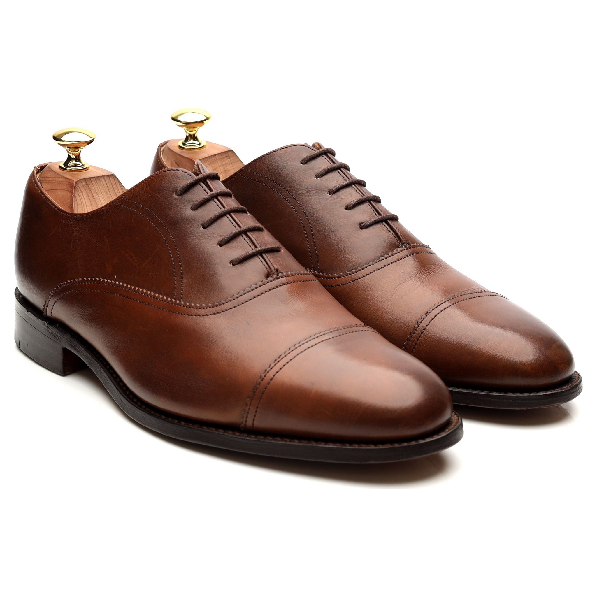 Barker Nevis richelieu cuir marron pointure 8 large