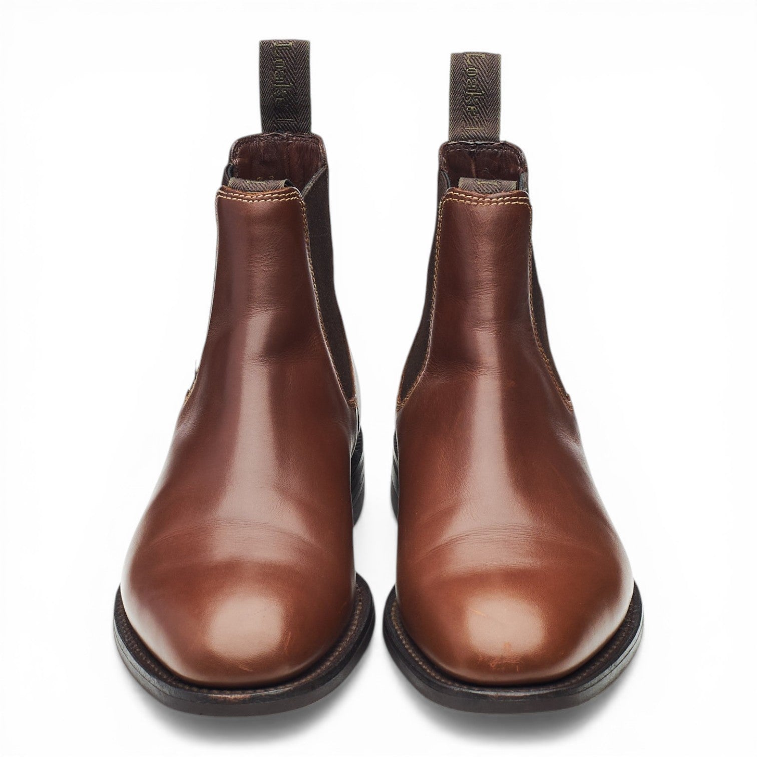 Boots Chelsea Loake Chatterley cuir marron femme UK 4.5