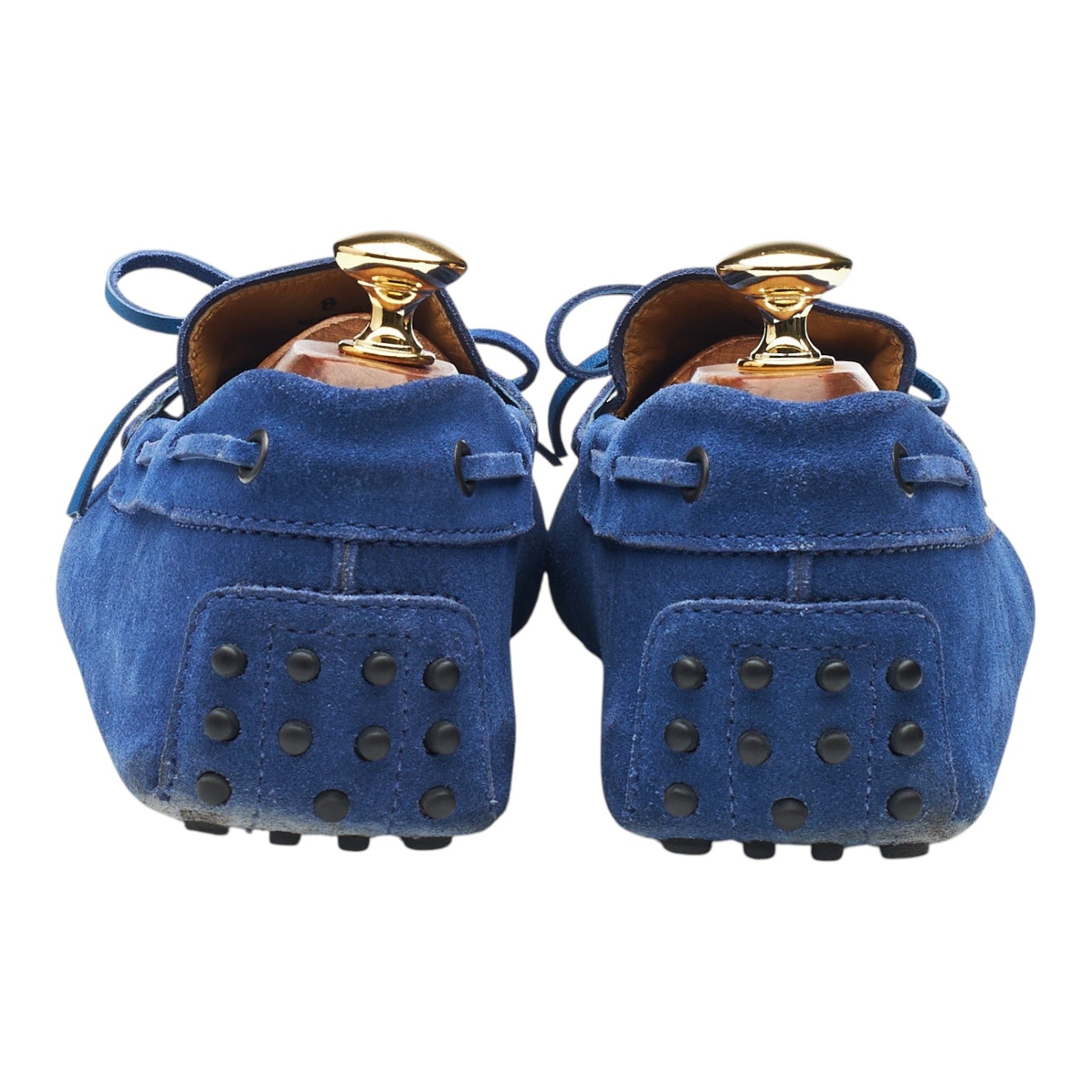 Tod's Gommino mocassins driving daim bleu UK 8