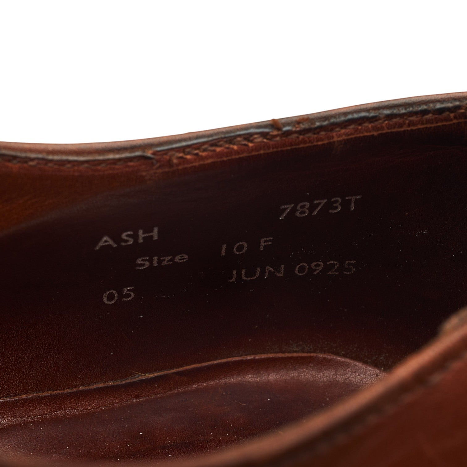 Tricker's Ash oxford cuir marron UK 10