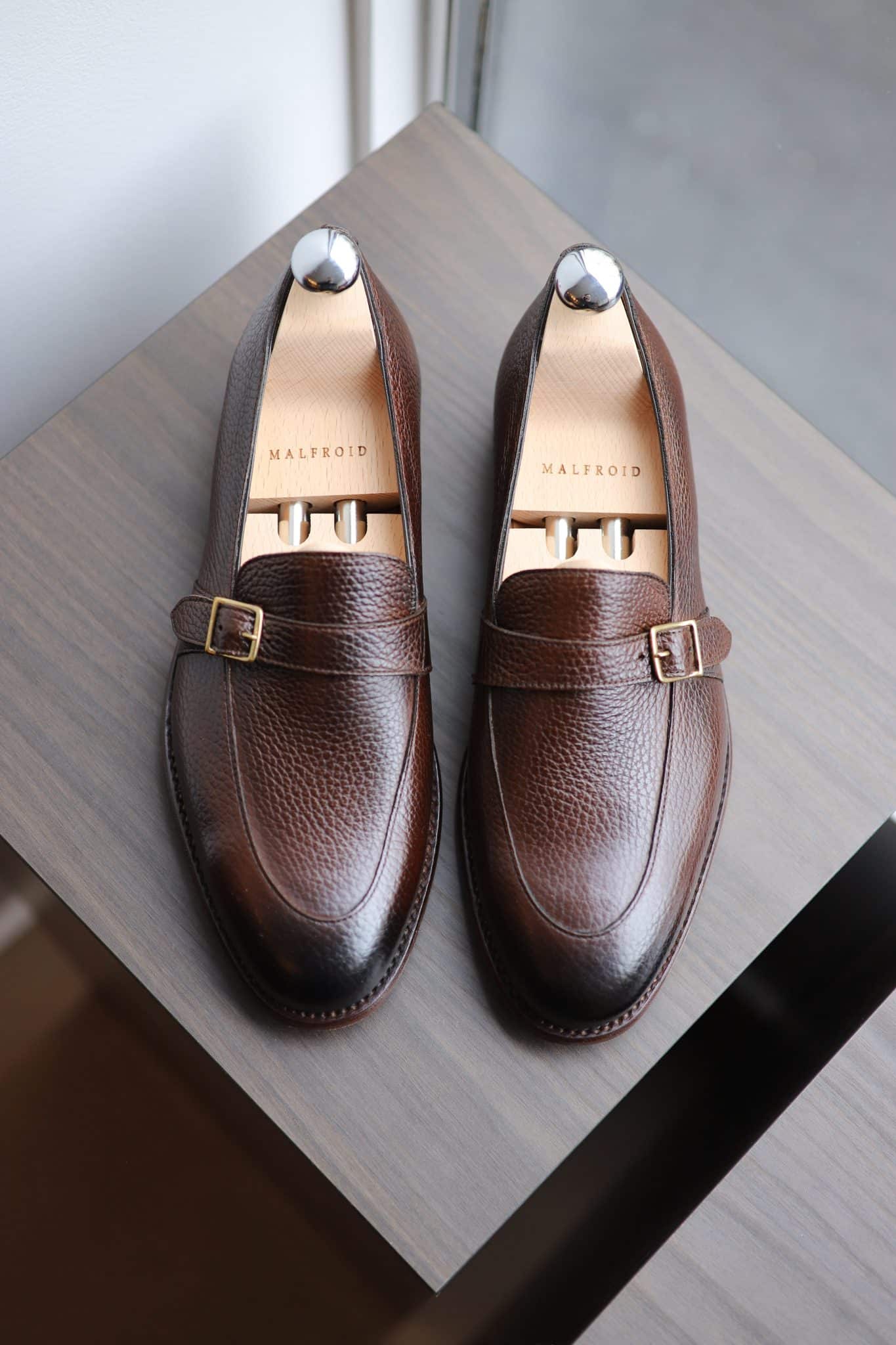 Malfroid Villalys Superleggera mocassin cuir grainé