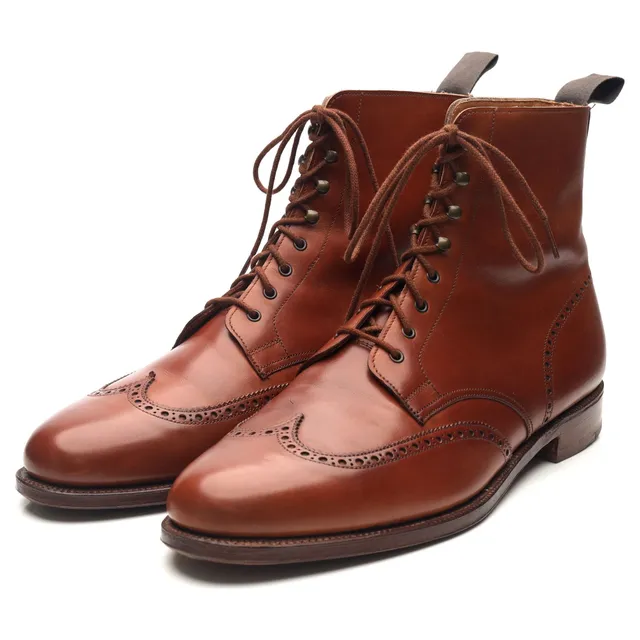 Gordon Scott Cavalry boots cuir marron UK 11
