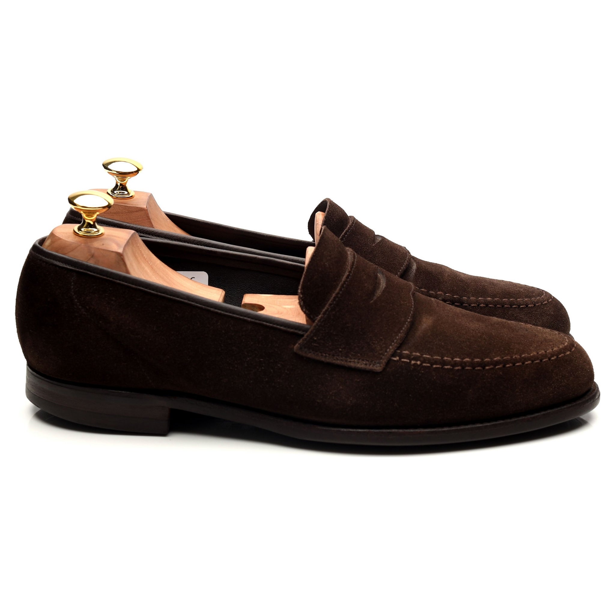 Crockett & Jones Harvard 2 mocassins suède marron UK 10