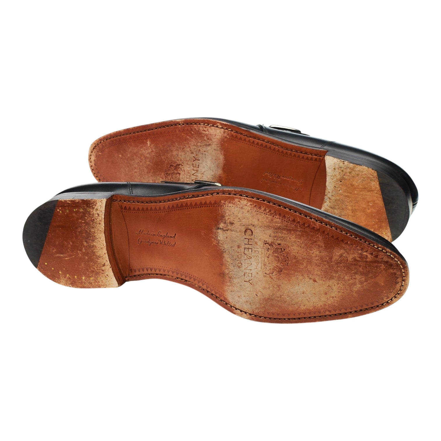 Cheaney Moorgate monk cuir noir pointure UK 11