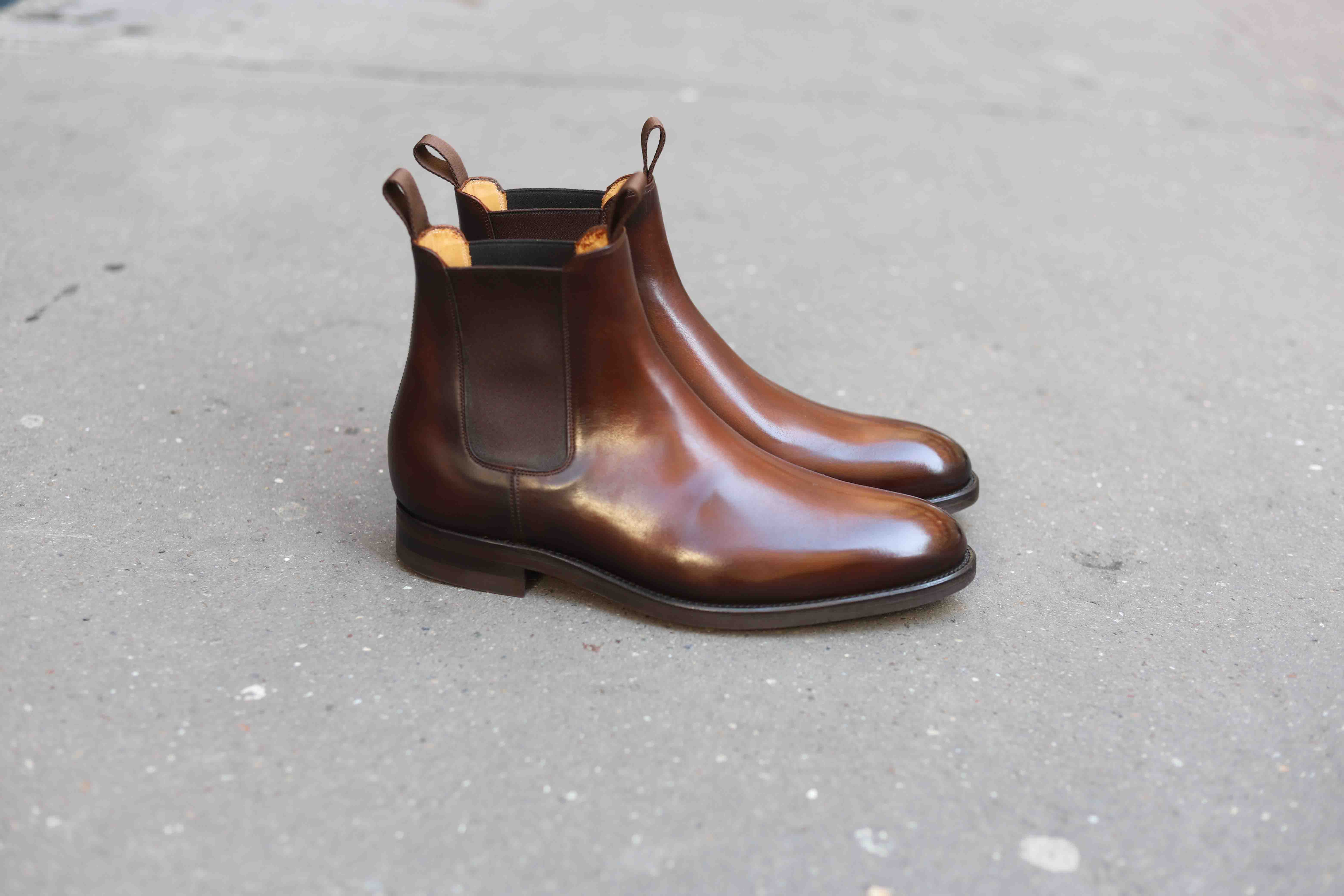 Malfroid Berrière boots chelsea cuir patiné