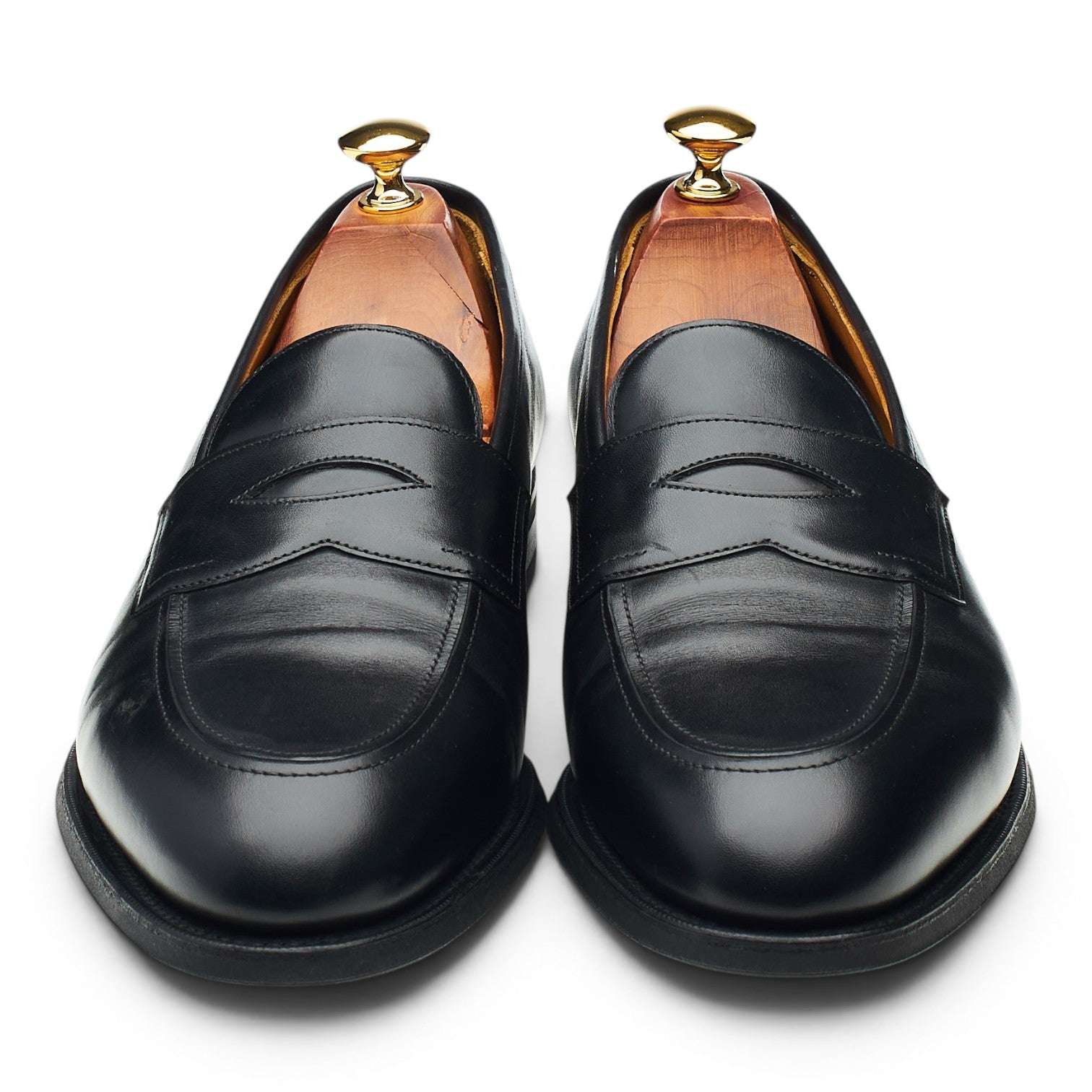 Edward Green Piccadilly mocassin cuir noir UK 9,5