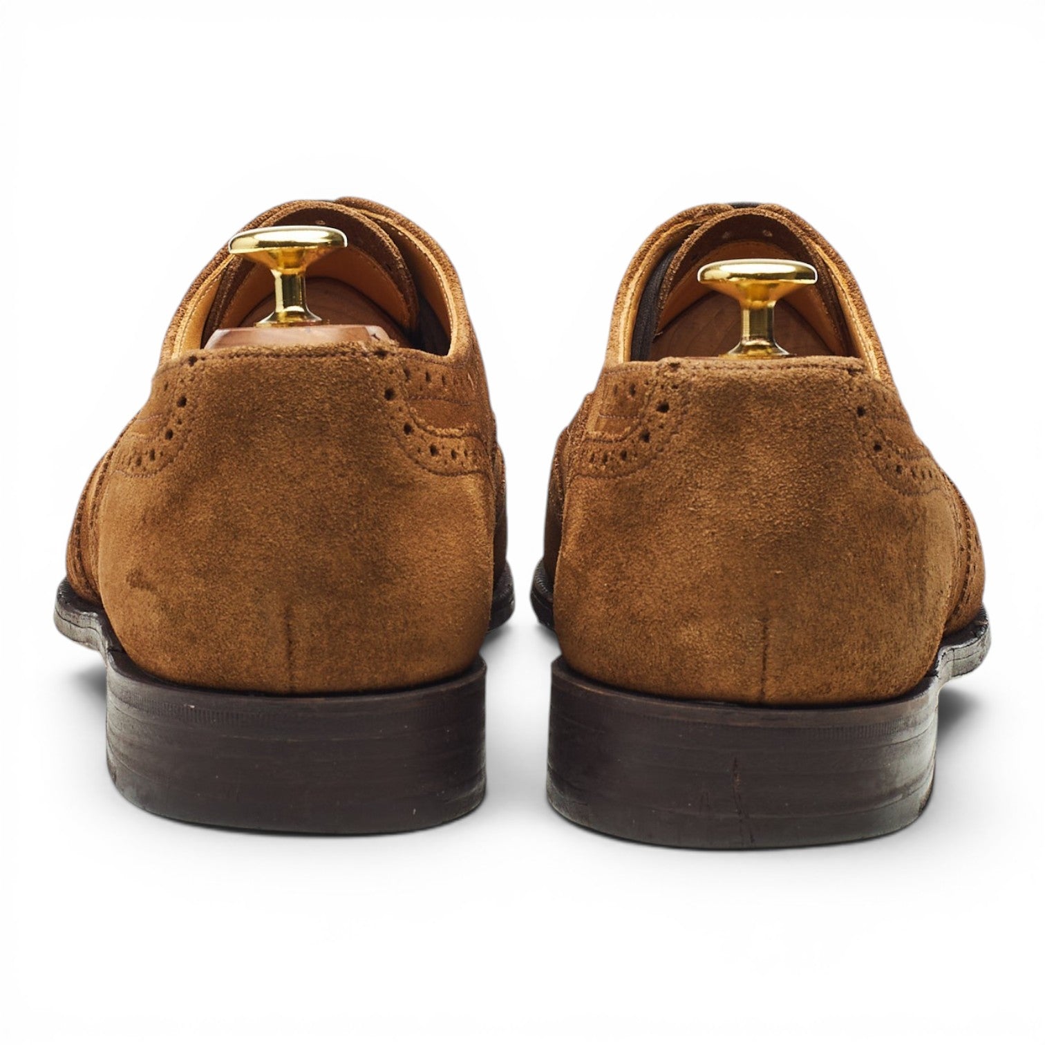 Tricker's Oxford brogue daim marron pointure UK 8