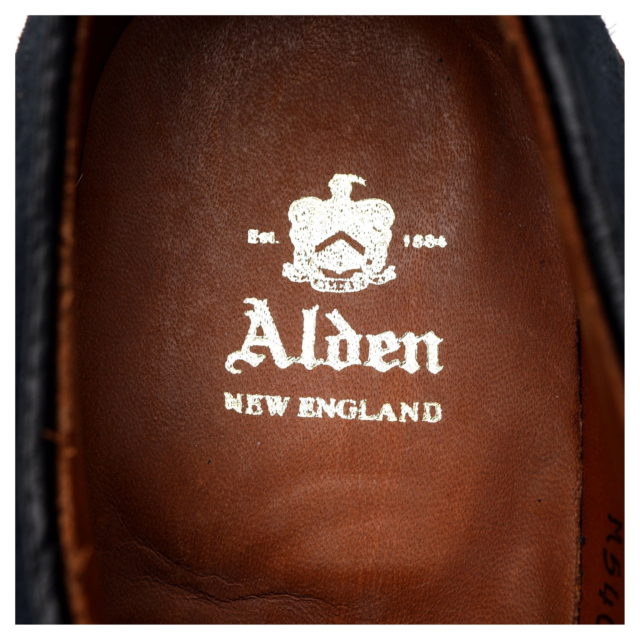 Alden M5405 derby daim bleu marine pointure UK 6.5