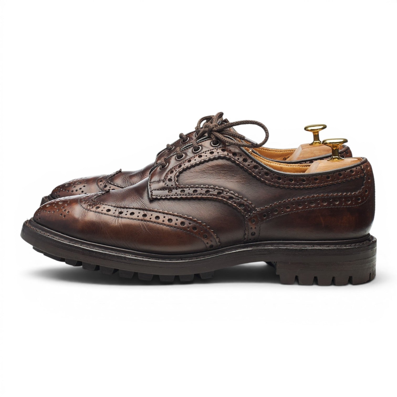 Tricker's Bowood derbies cuir marron foncé 8,5 UK