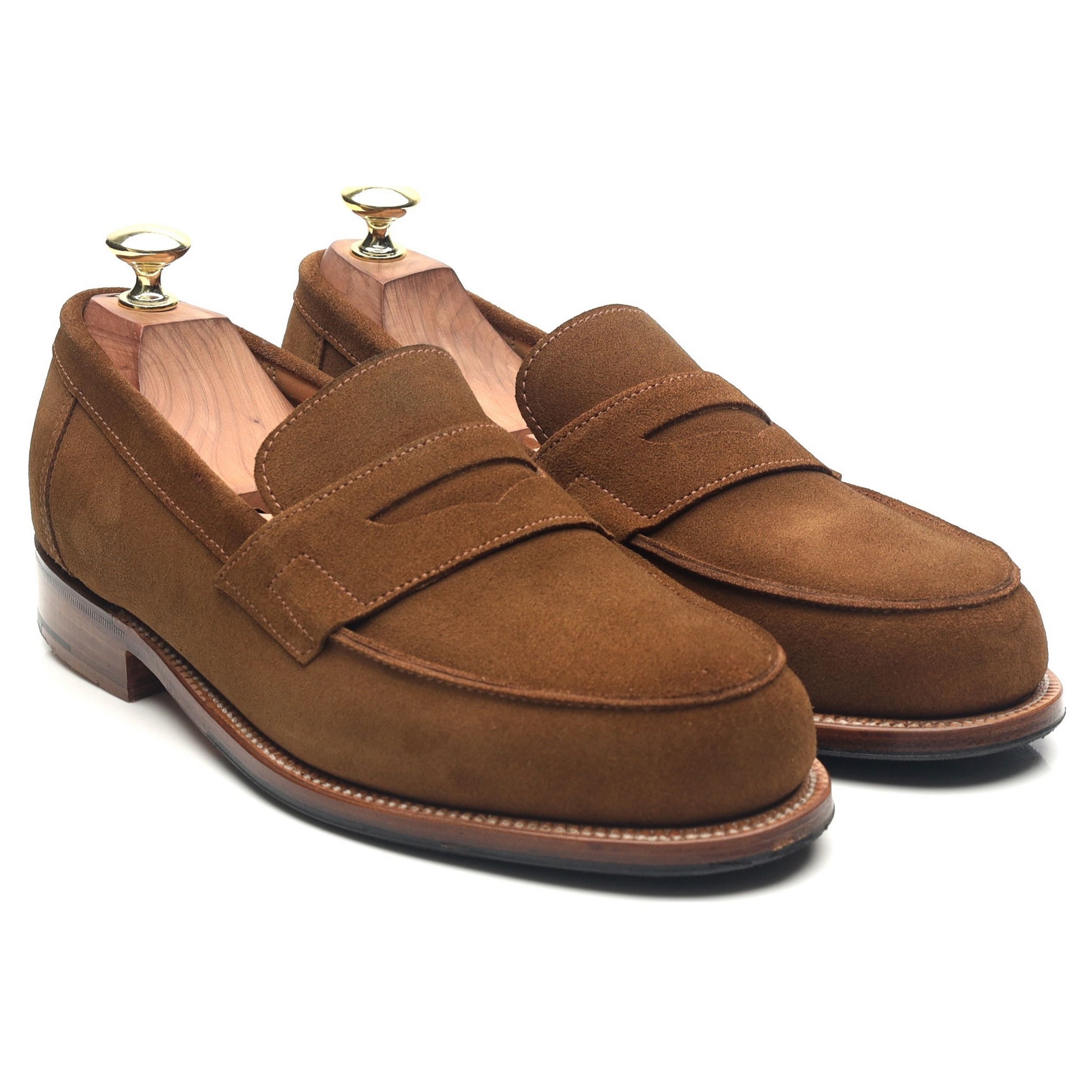 Grenson Epsom mocassin daim marron pointure UK 7
