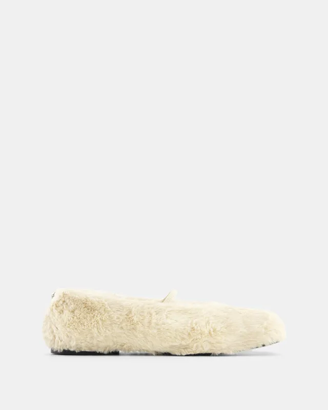 Nodaleto Nodstalgia Cindy 5 ballerines beige fourrure